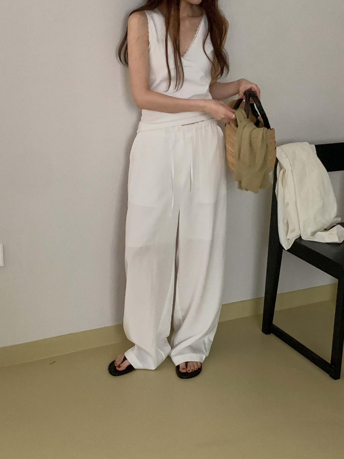 FLOR BUTTON BANDING SLACKS
