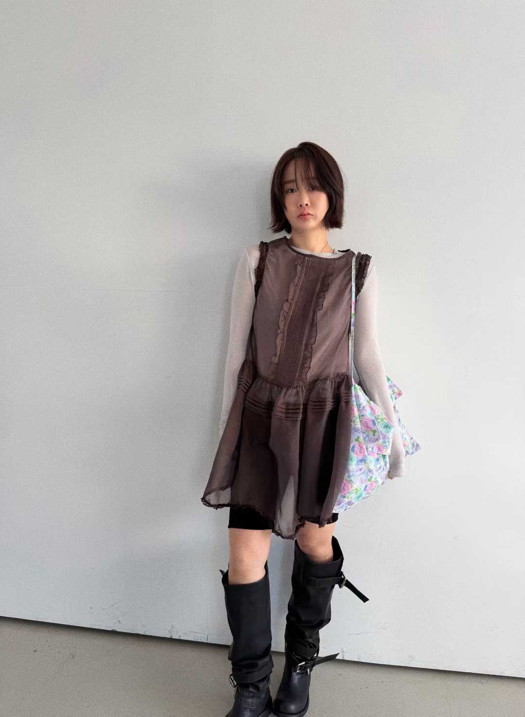 DESIRAE TULLE OVERLAY MIDI DRESS