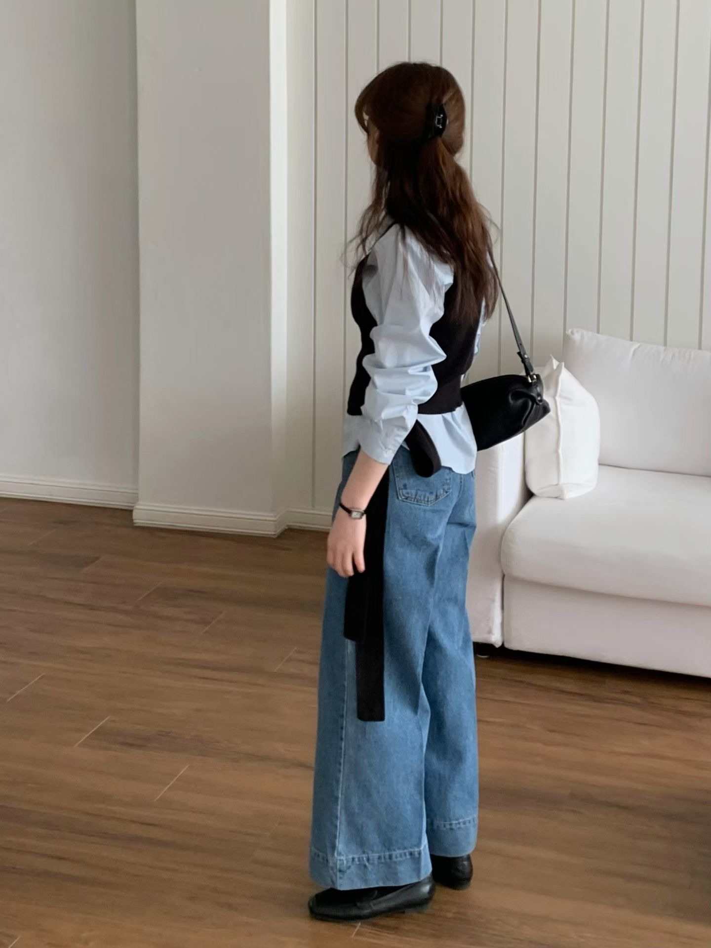 JU13 / WRAP OVER KNIT VEST