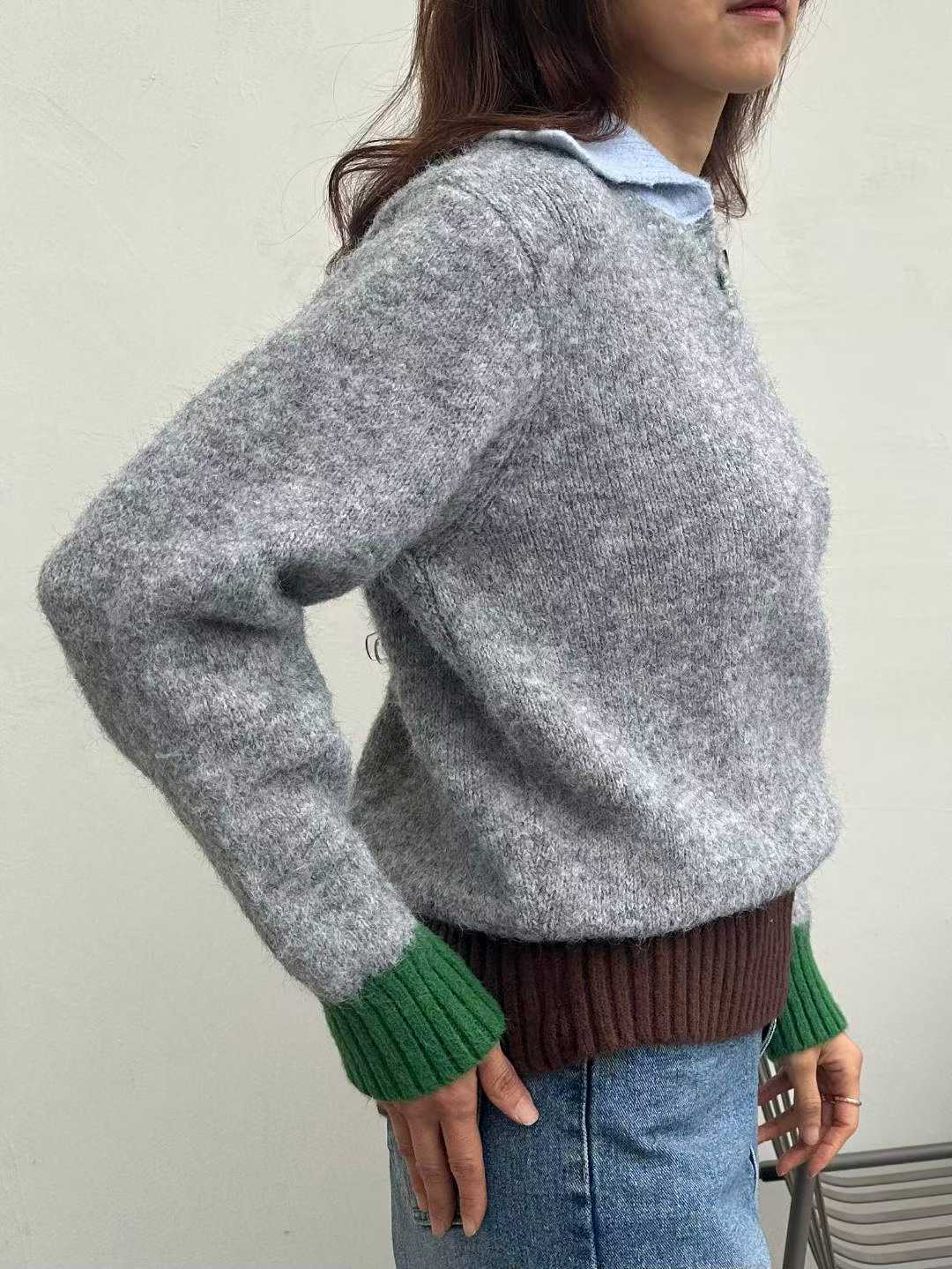 DANICA THREE-TONE SWEATER