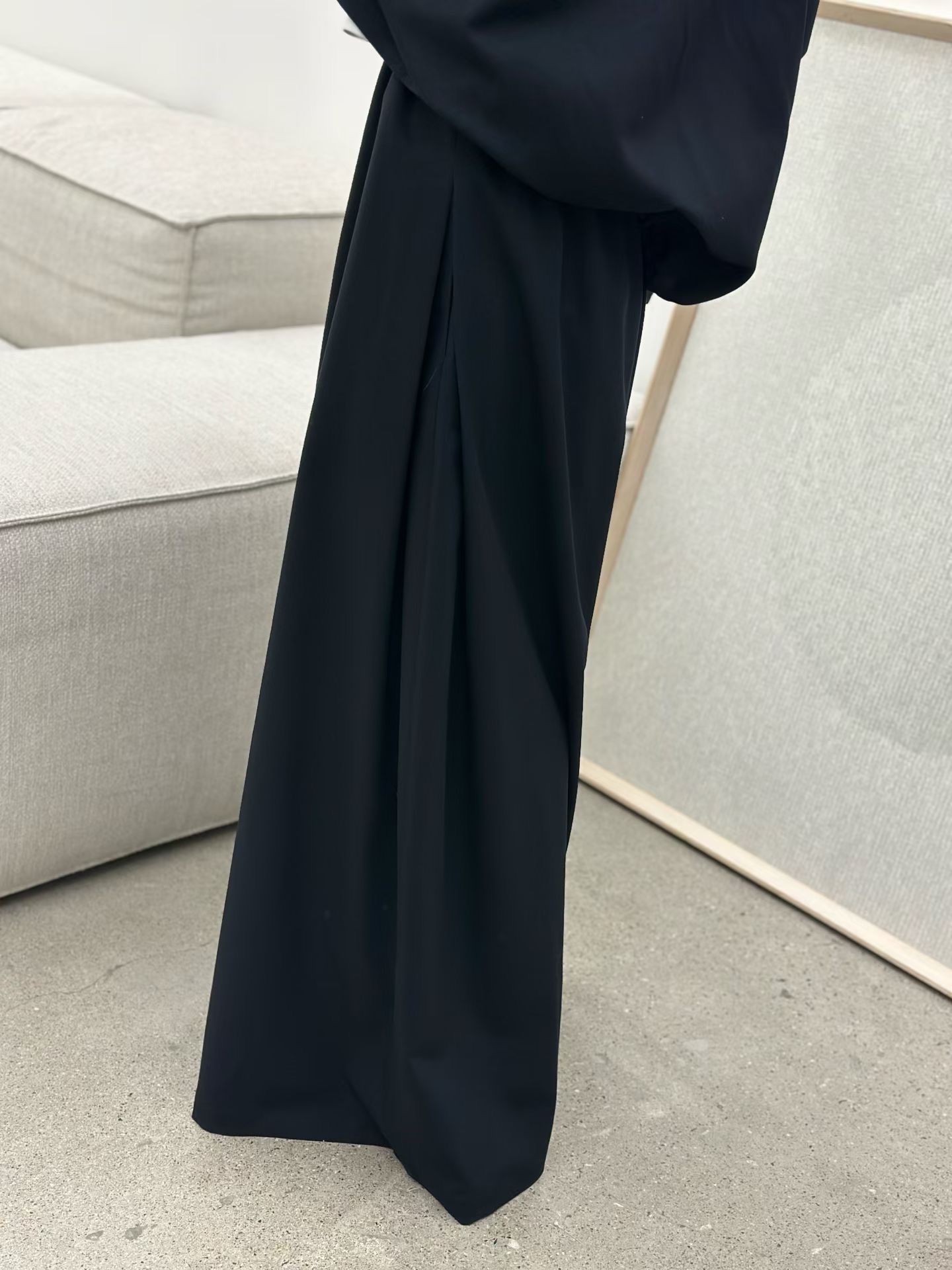 LE04 / BANDED WAIST PINTUCK CULOTTES