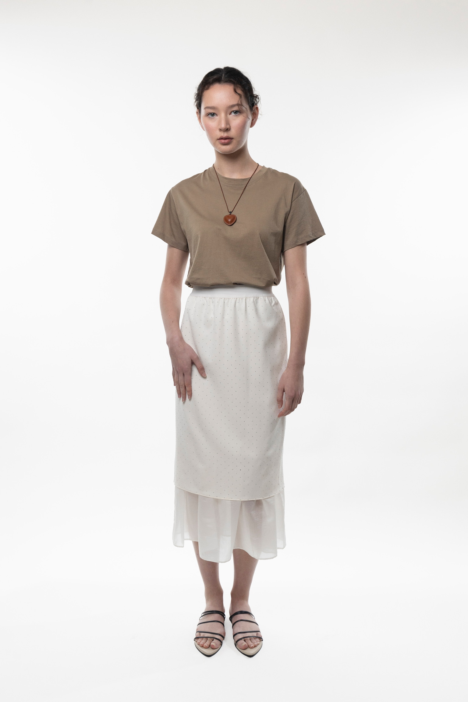 AL13/ BANDED LAYERED MERMAID SKIRT