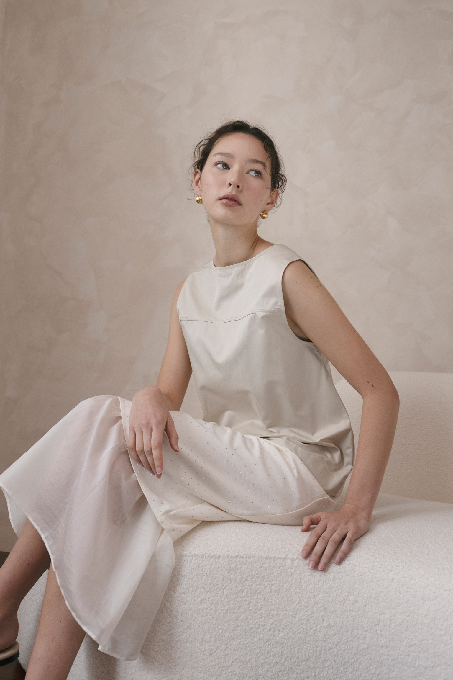 AL13/ BANDED LAYERED MERMAID SKIRT