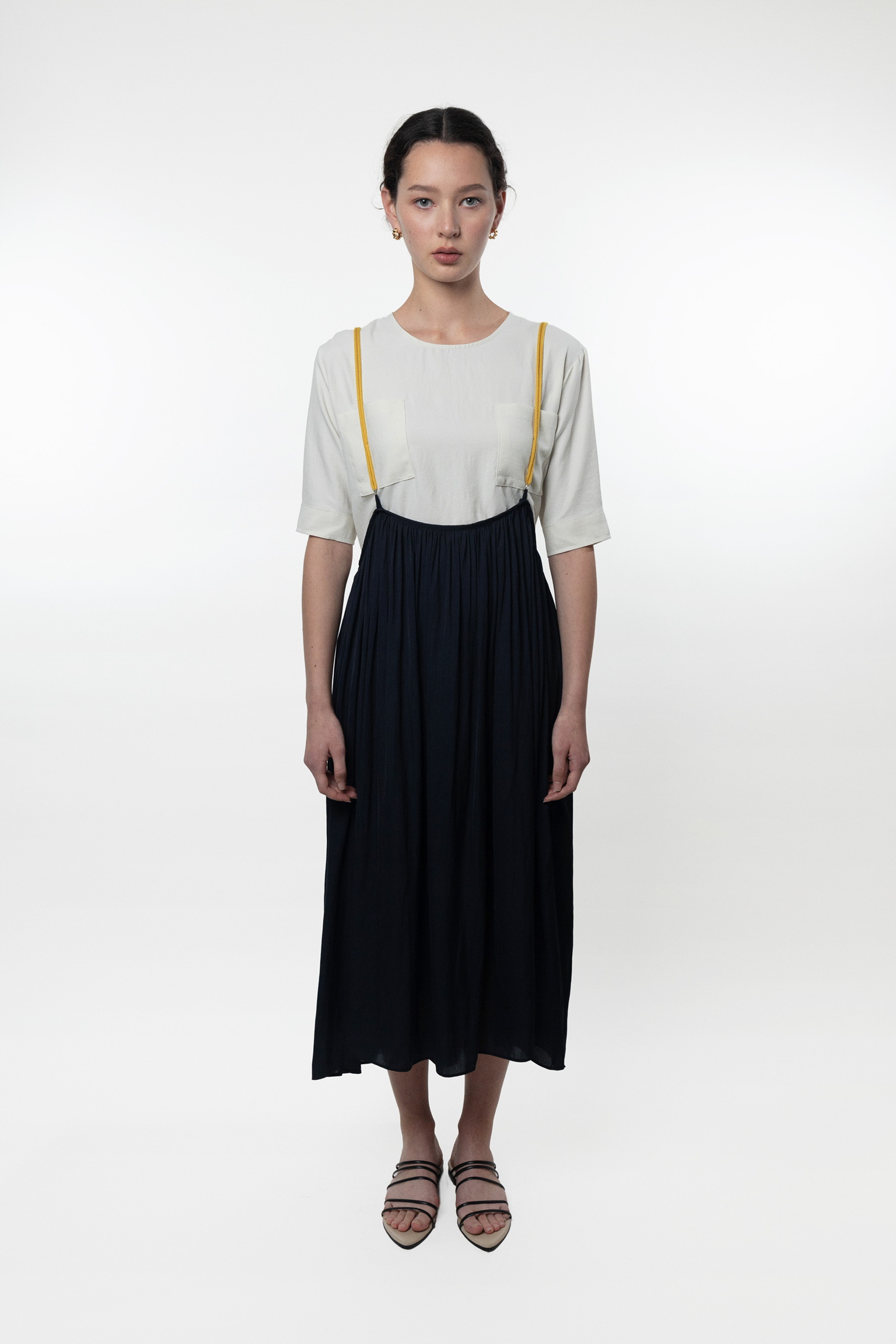 AL06/ MULTIWAYS DRESS WITH ROPE STRAPS