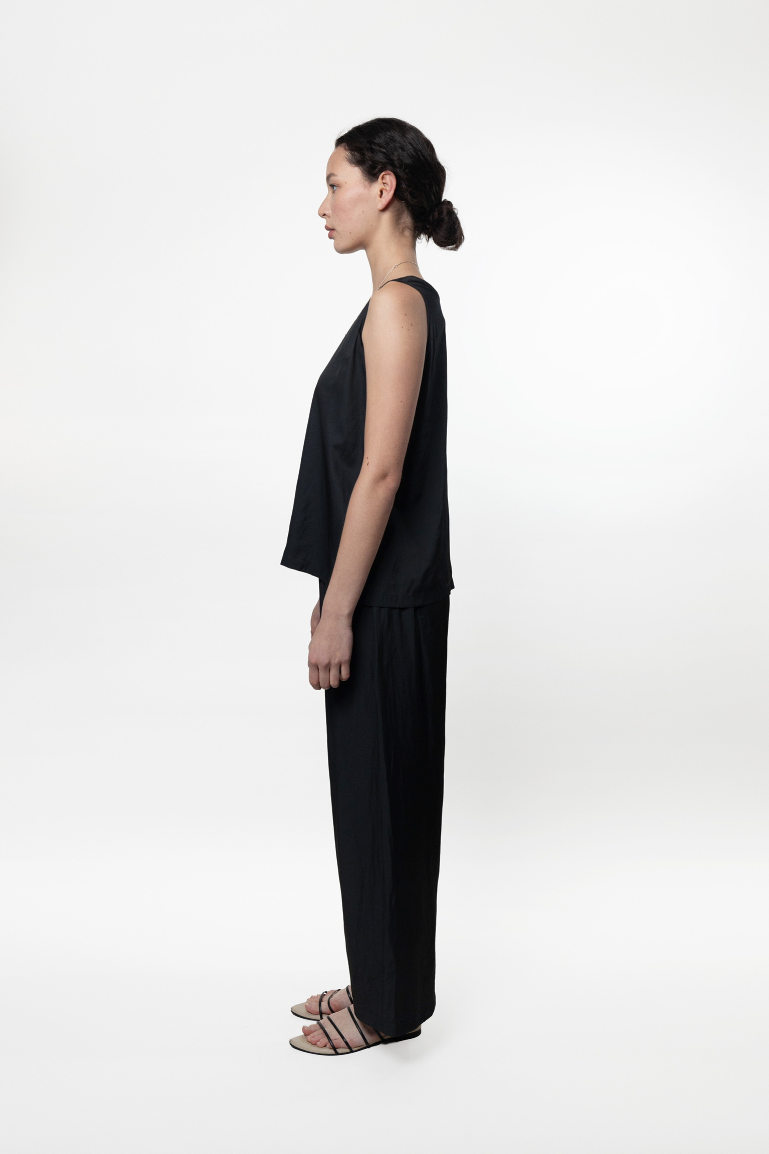 AL11/ CO-ORD LUX OVERLAP TOP/PANTS SET