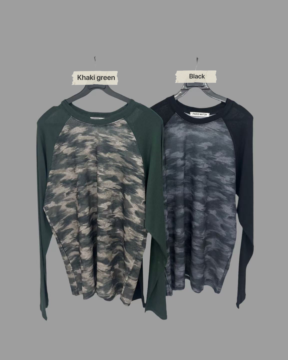 PT26 / REGLAN SLEEVES CAMO TEE