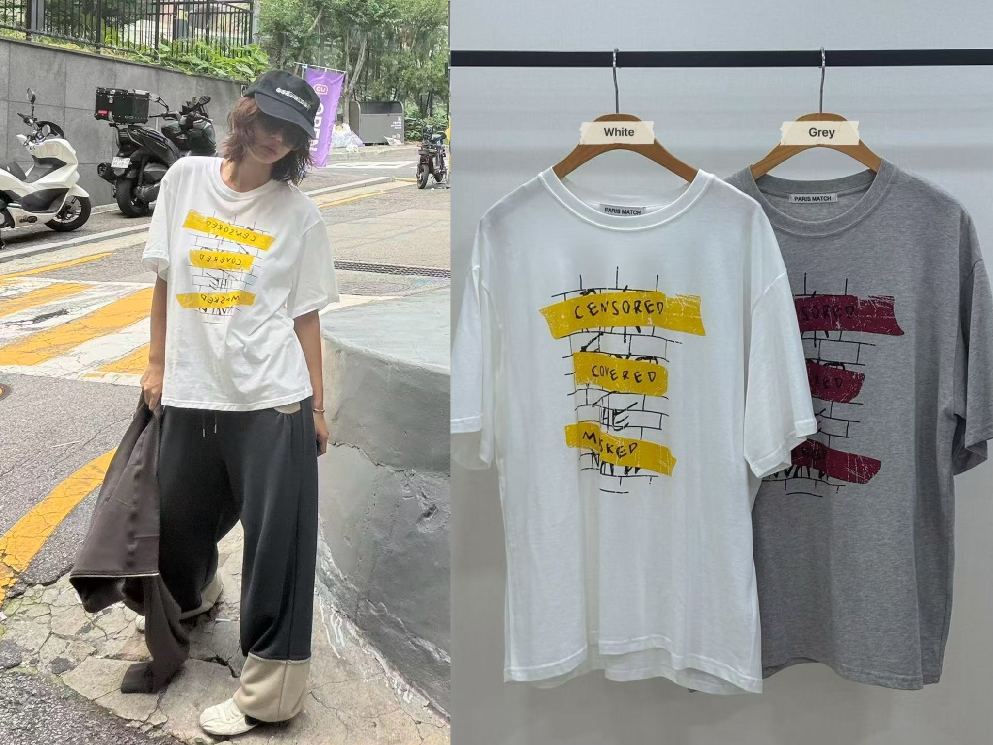 PT31 / CENSORED GRAPHIC OVERSIZED TEE