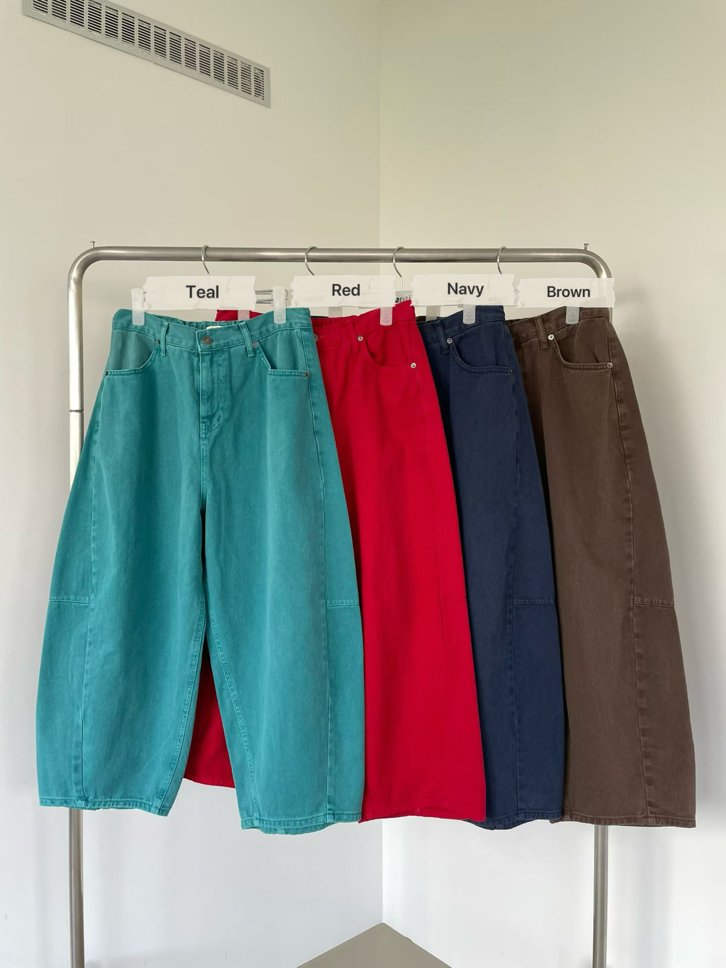 VP12 / BANDED WAIST BAGGY TROUSERS