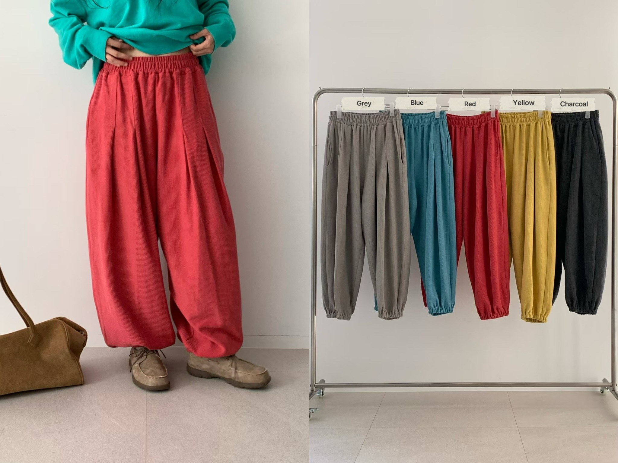 VP18 / TAPERED LEGS CORDUROY JOGGERS