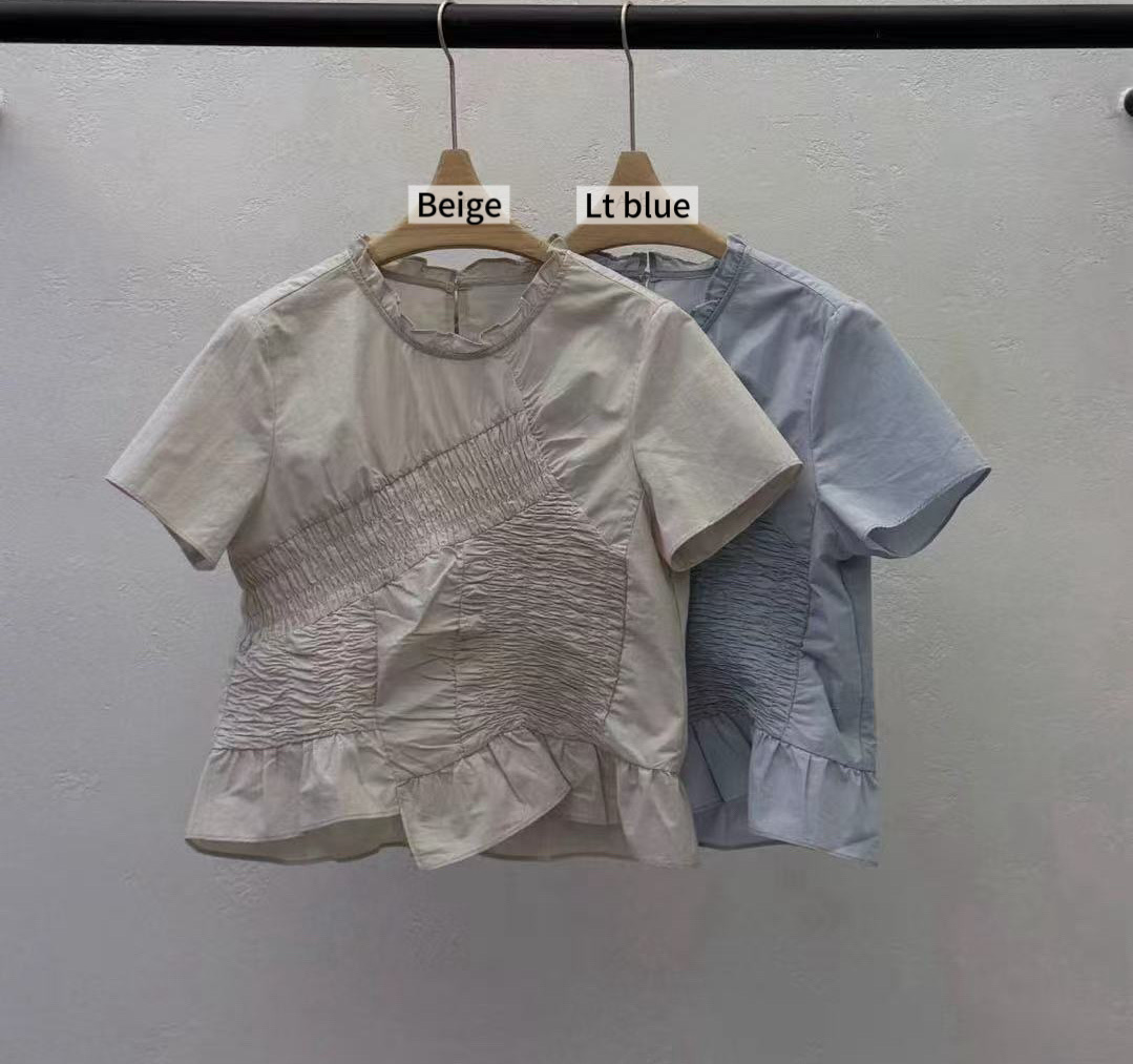 KF30 / RUCHING DETAILS TOP
