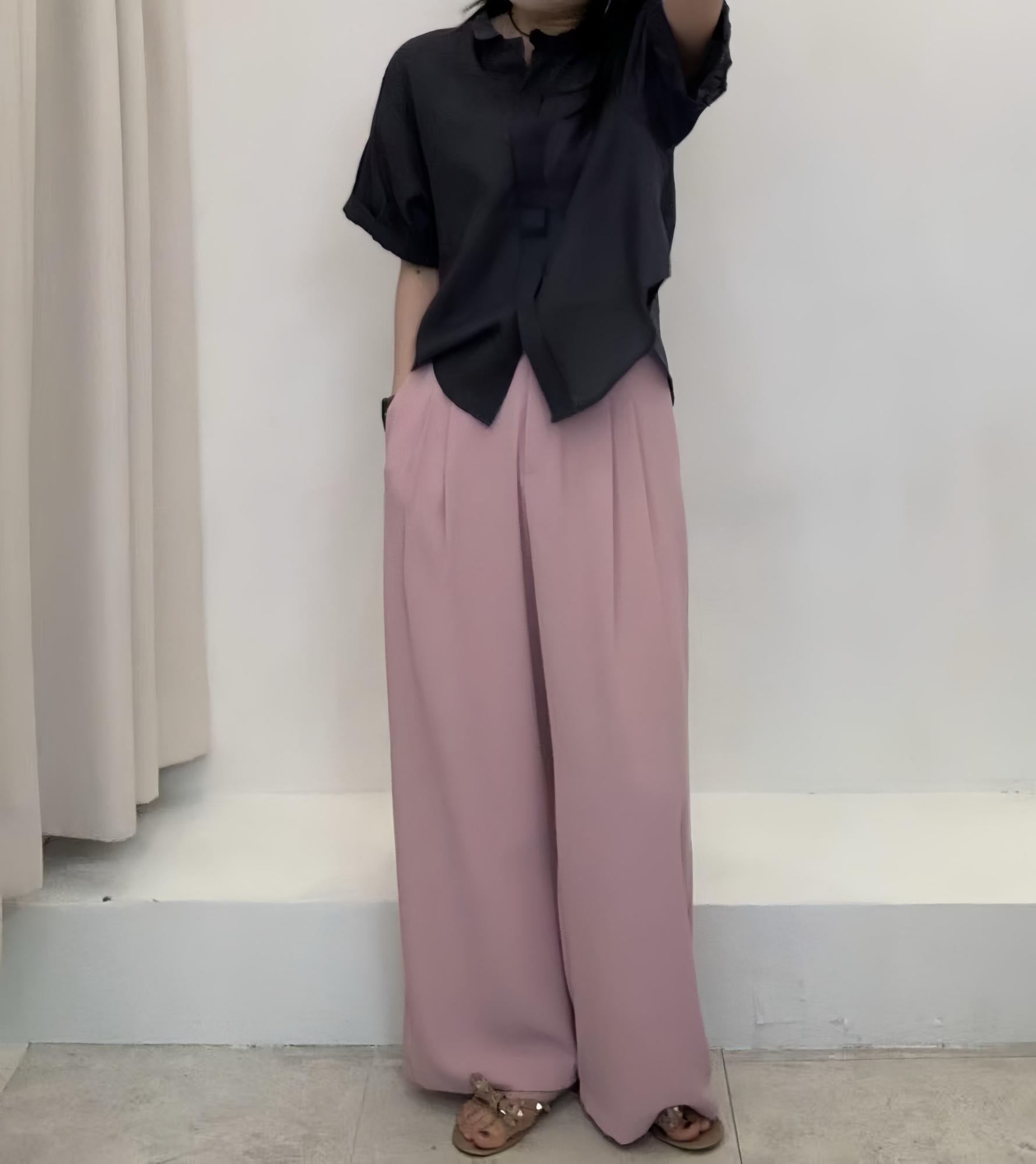 PG35 / ELASTIC BAND POCKET TROUSERS