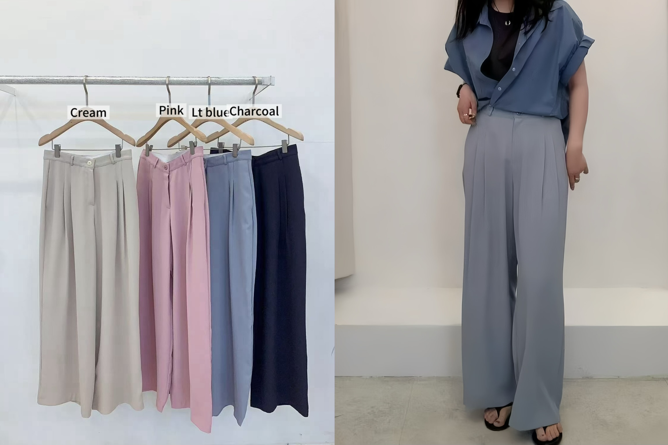 PG35 / ELASTIC BAND POCKET TROUSERS