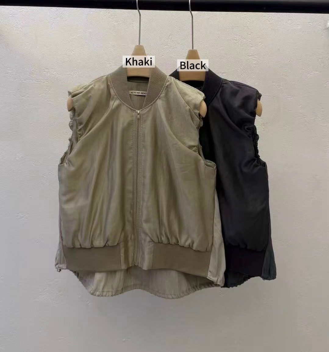 KF40 / SLEEVELESS ZIPPER VEST