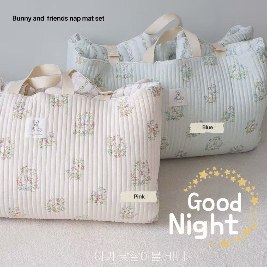 BT08 / Bunny and Friends Nap Mat Bedding Set