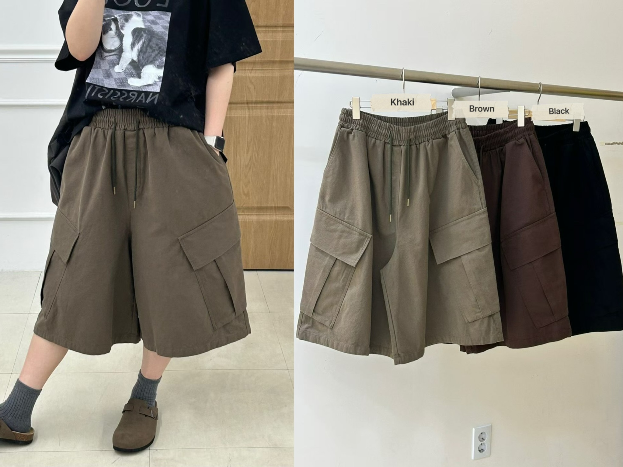 KL12 / OVERSIZED POCKET BERMUDAS