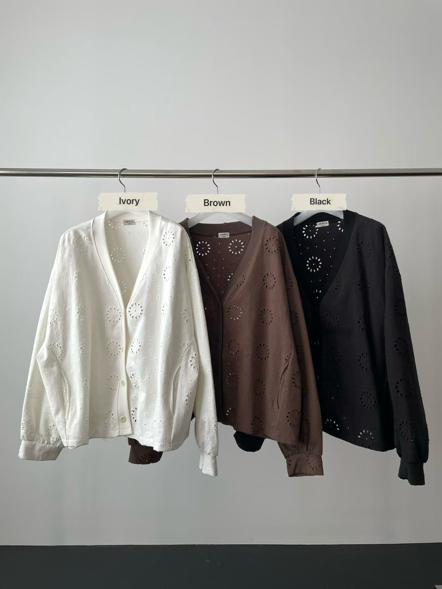 VP27/ OVERSIZED EYELET EMBROIDERY OUTER