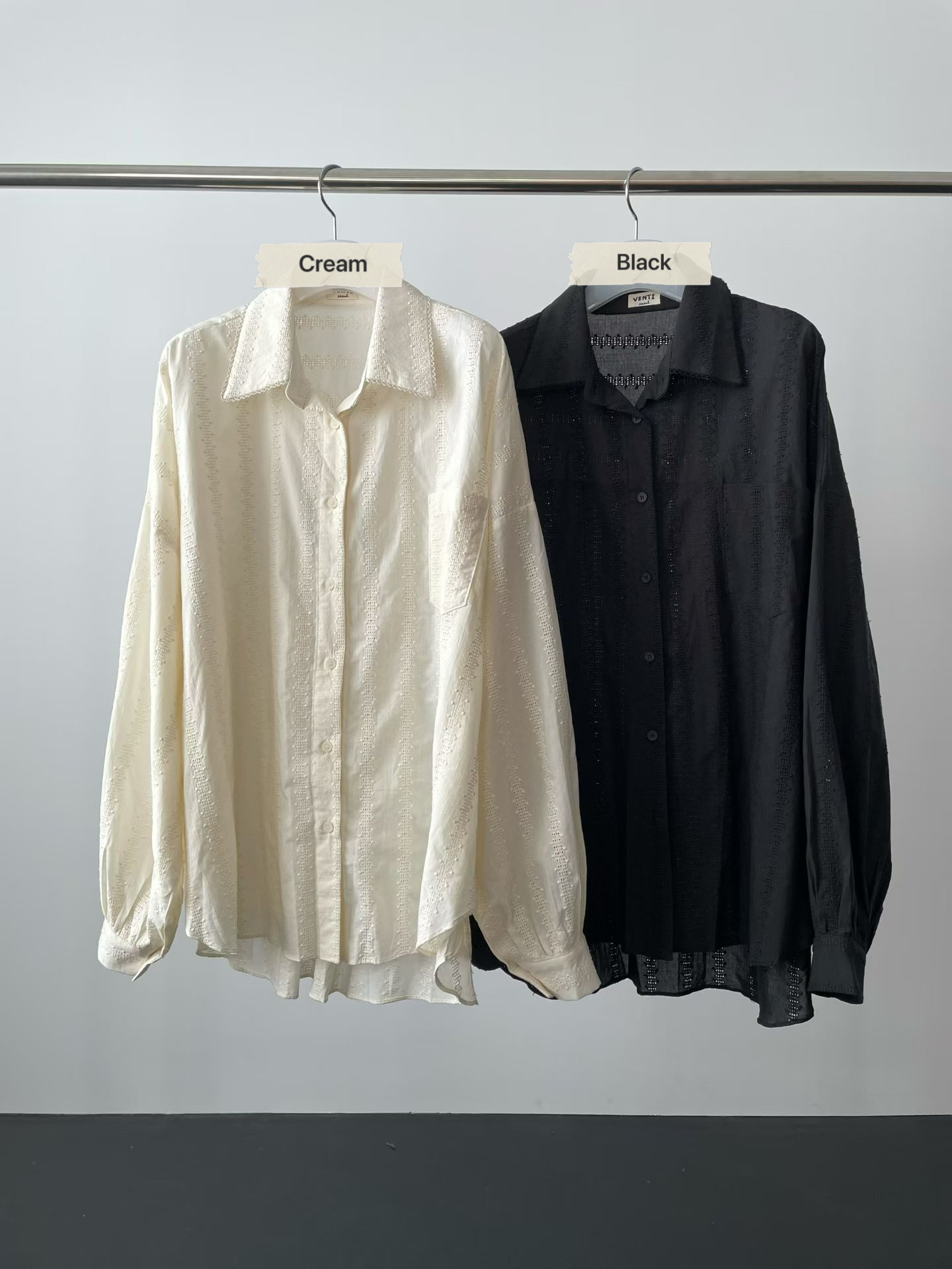 VP24/ OVERSIZED BRODERIE SHIRT 