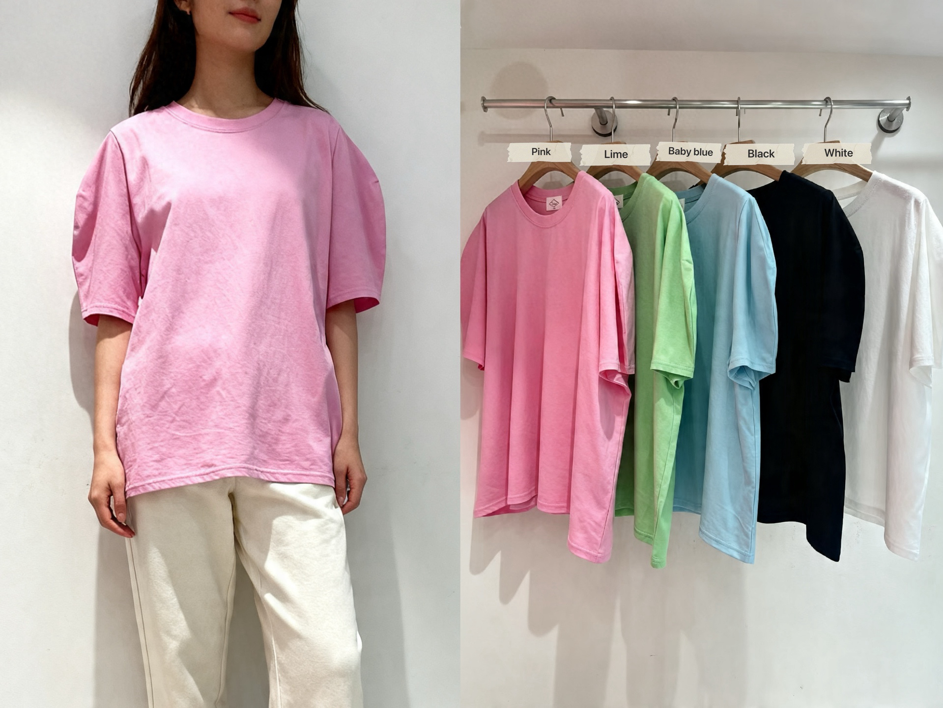 110426/PUFFY SLEEVES TEE 