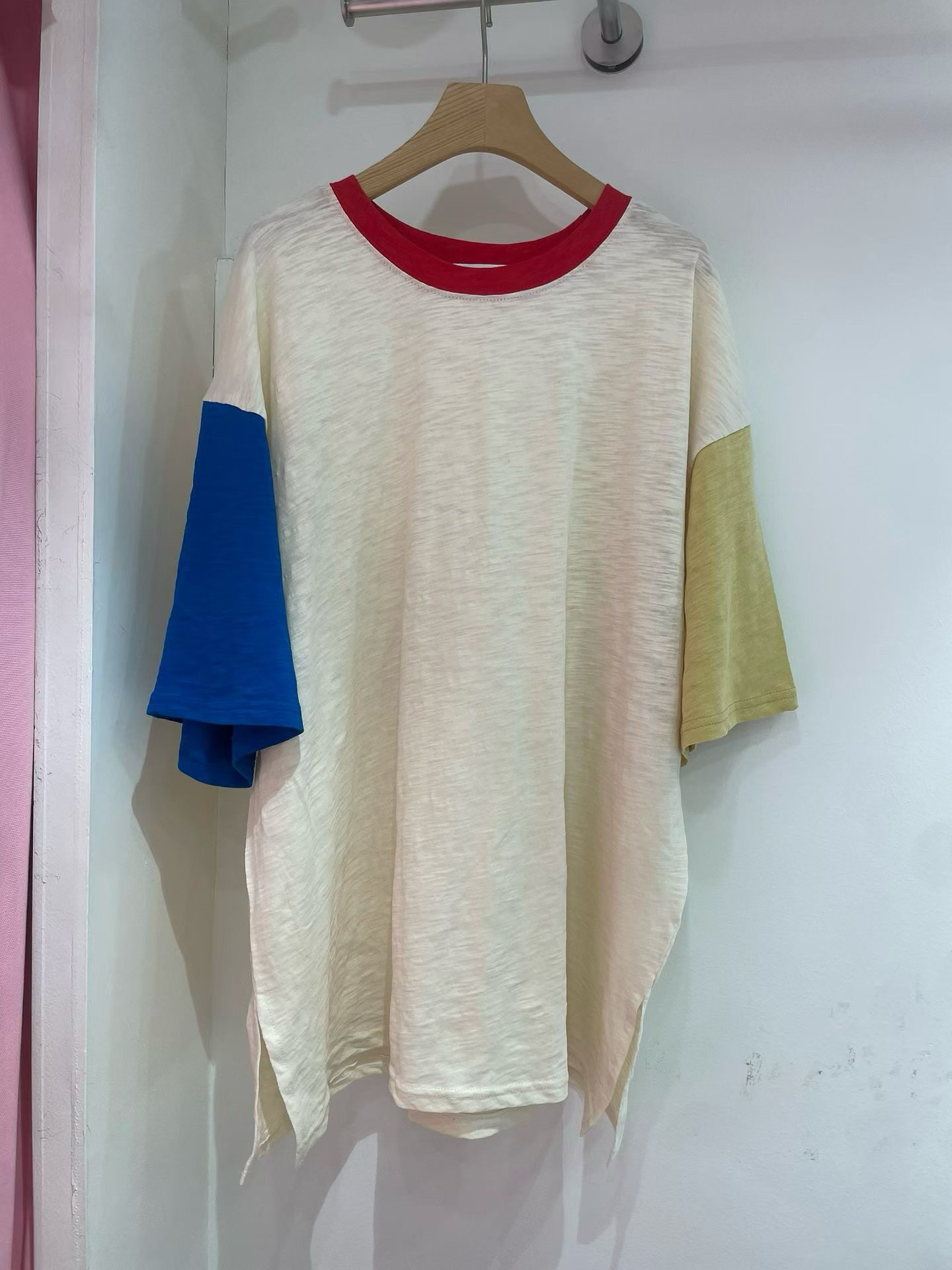 100426/COLOUR-BLOCK OVERSIZED TEE 