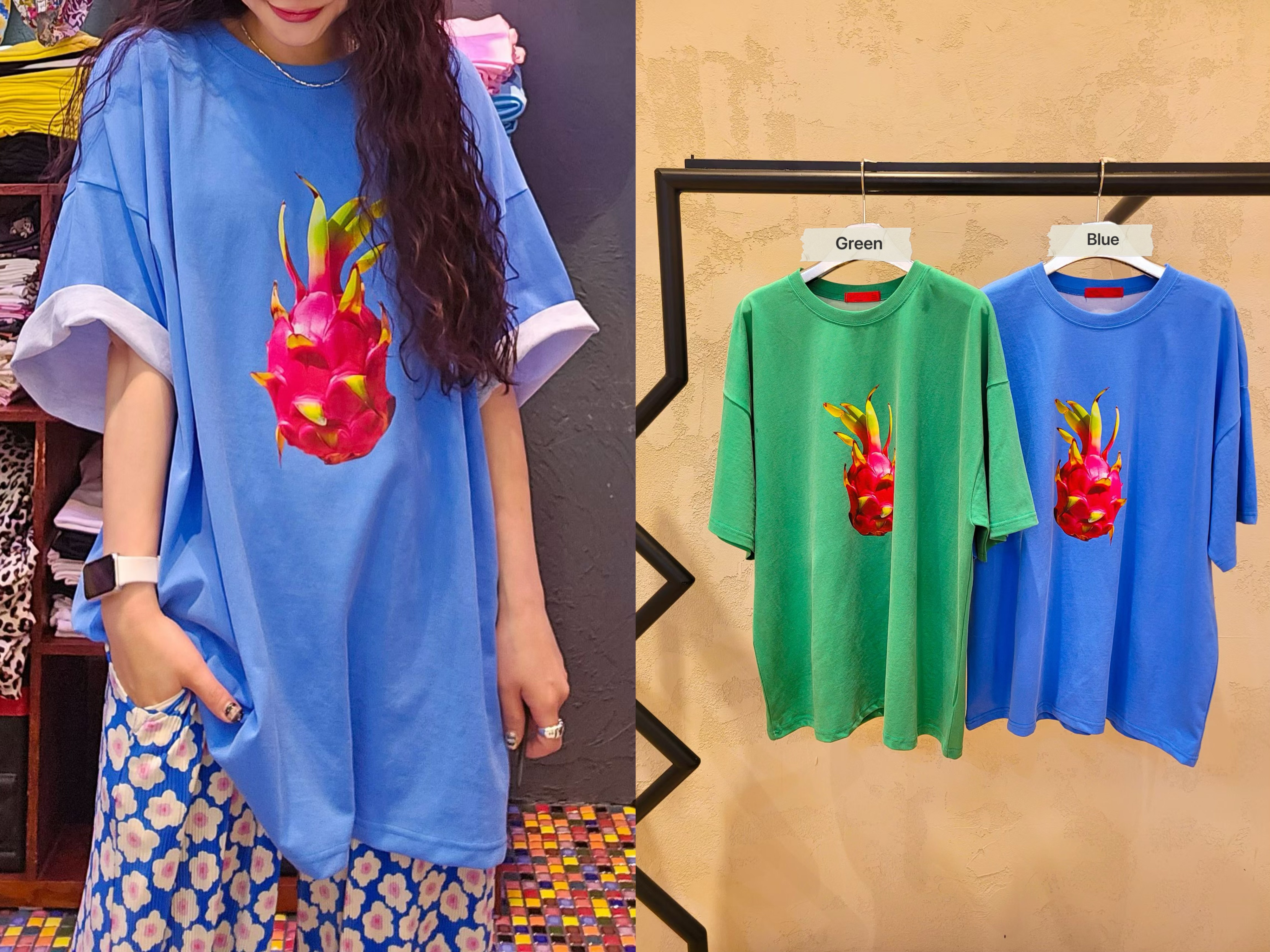 070426/DRAGON FRUIT OVERSIZED TEE 