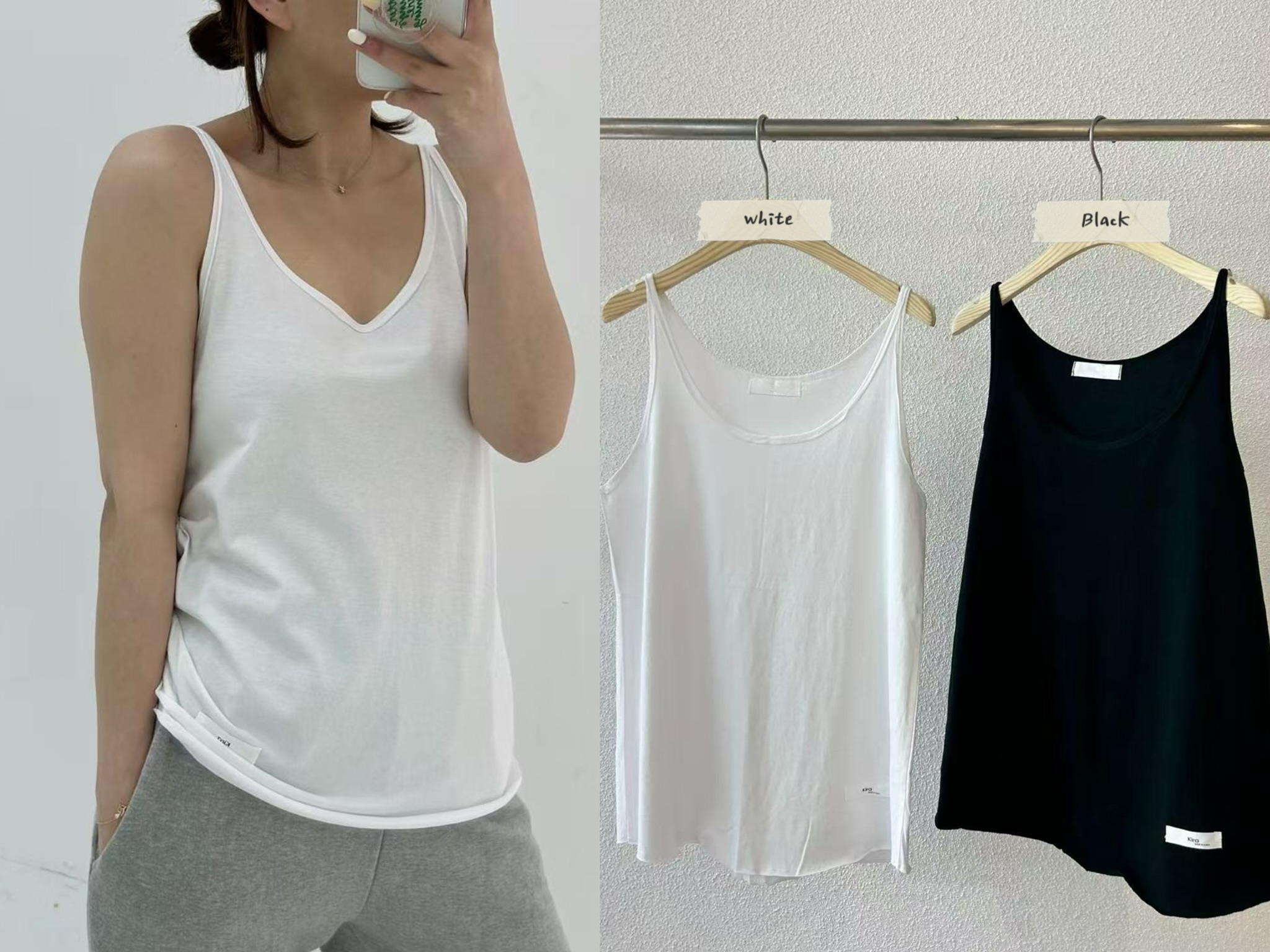 KA21 / SPAGHETTI STRAPS TANK TOP
