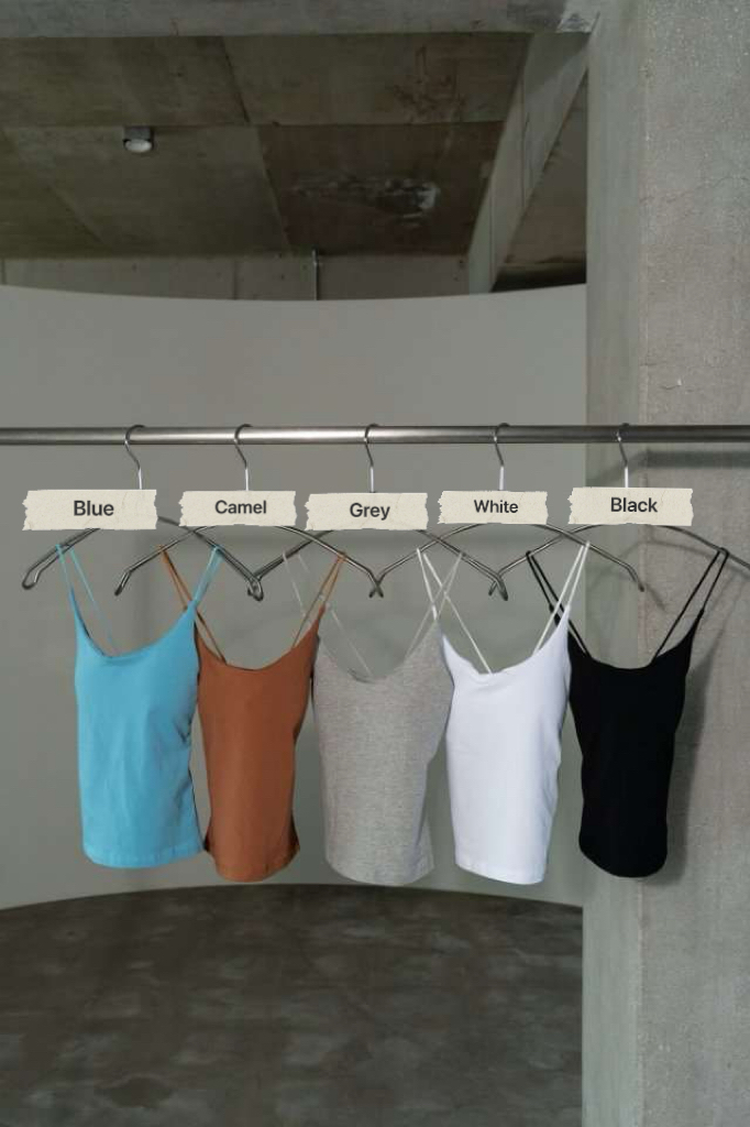 T220426/CROSS BACK PADDED TANK TOP 