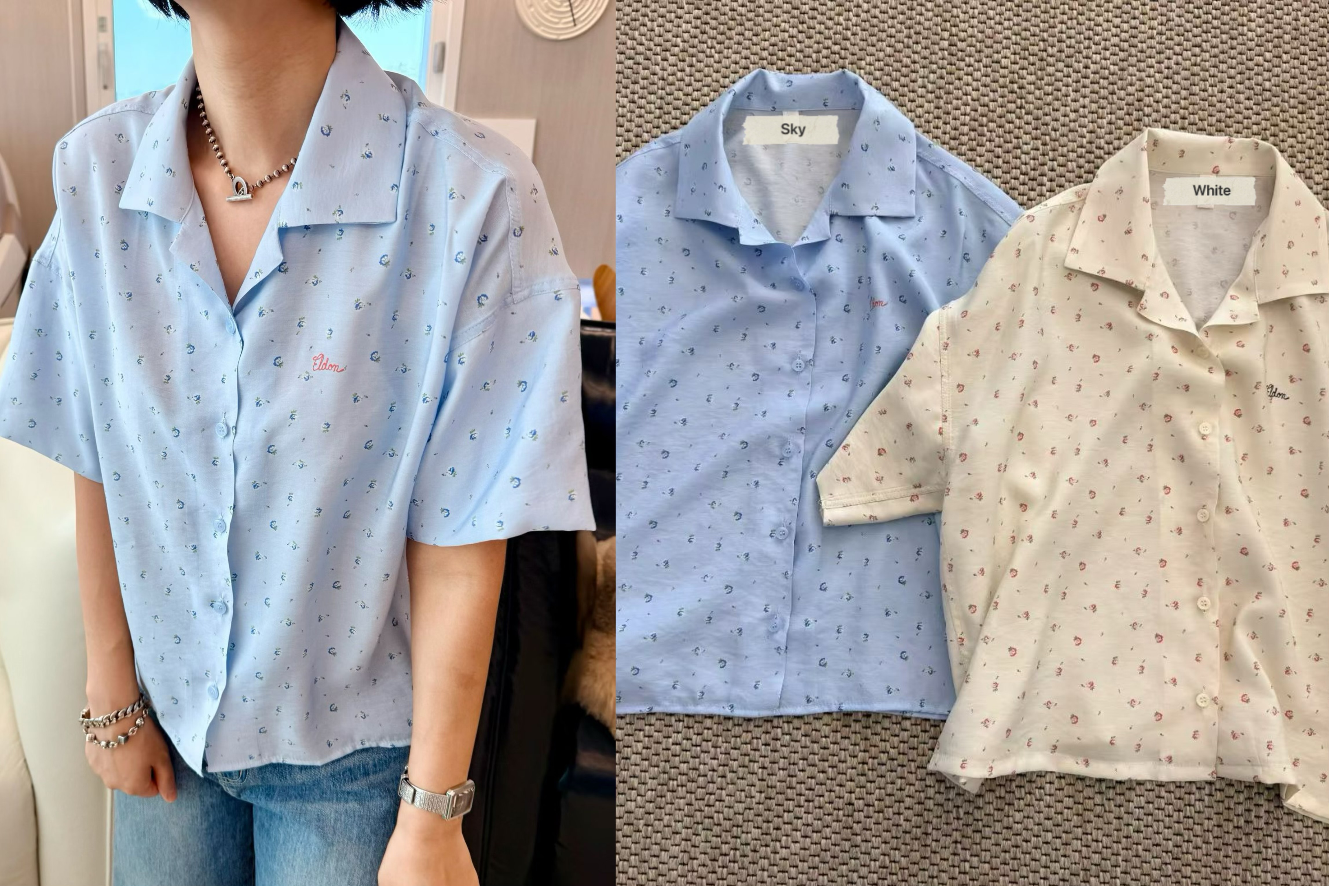 760426/BUTTON DOWN FLORAL PRINTED SHIRT 