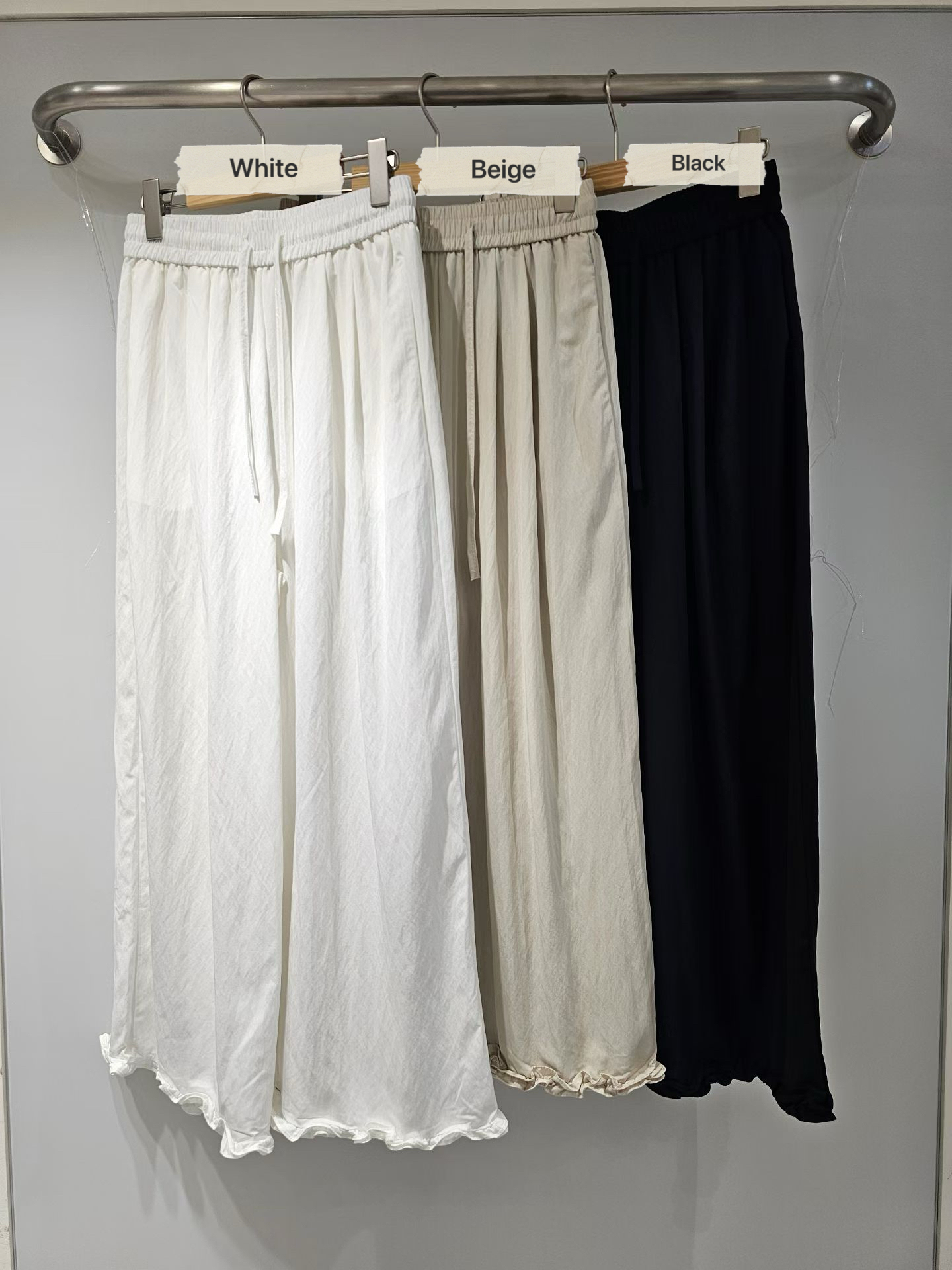 870426/LETTICE TRIM CUFF POCKET TROUSERS 
