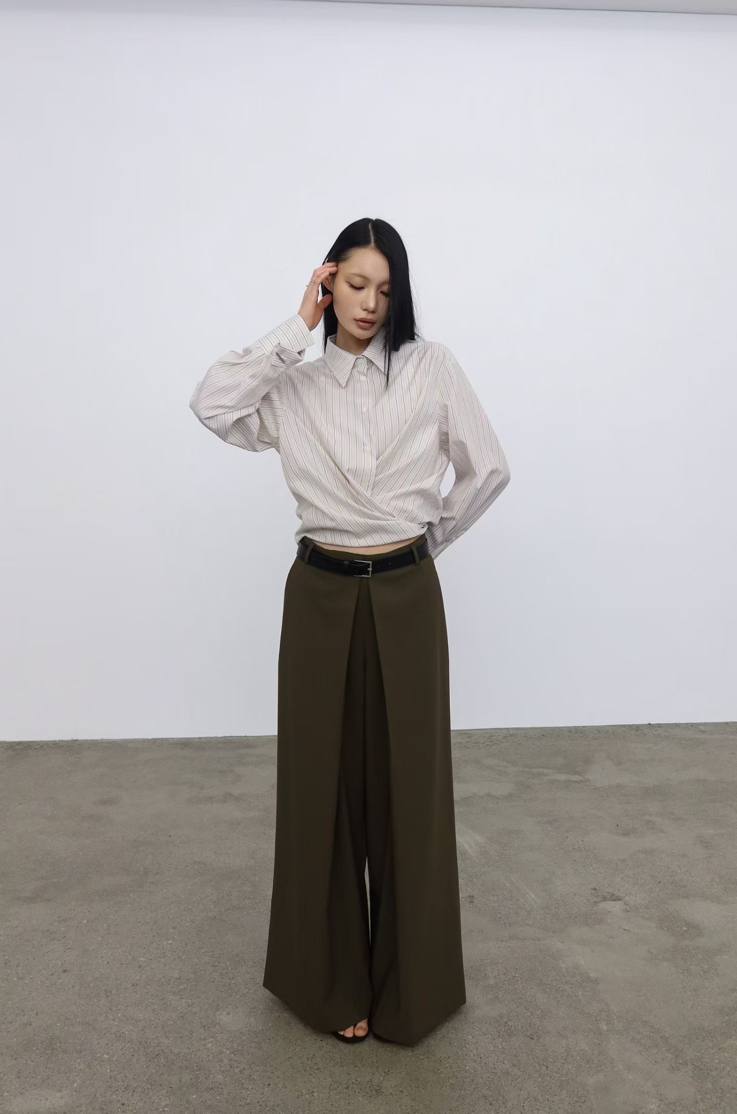 BY19 / STRIPE TWO WAYS SHIRT