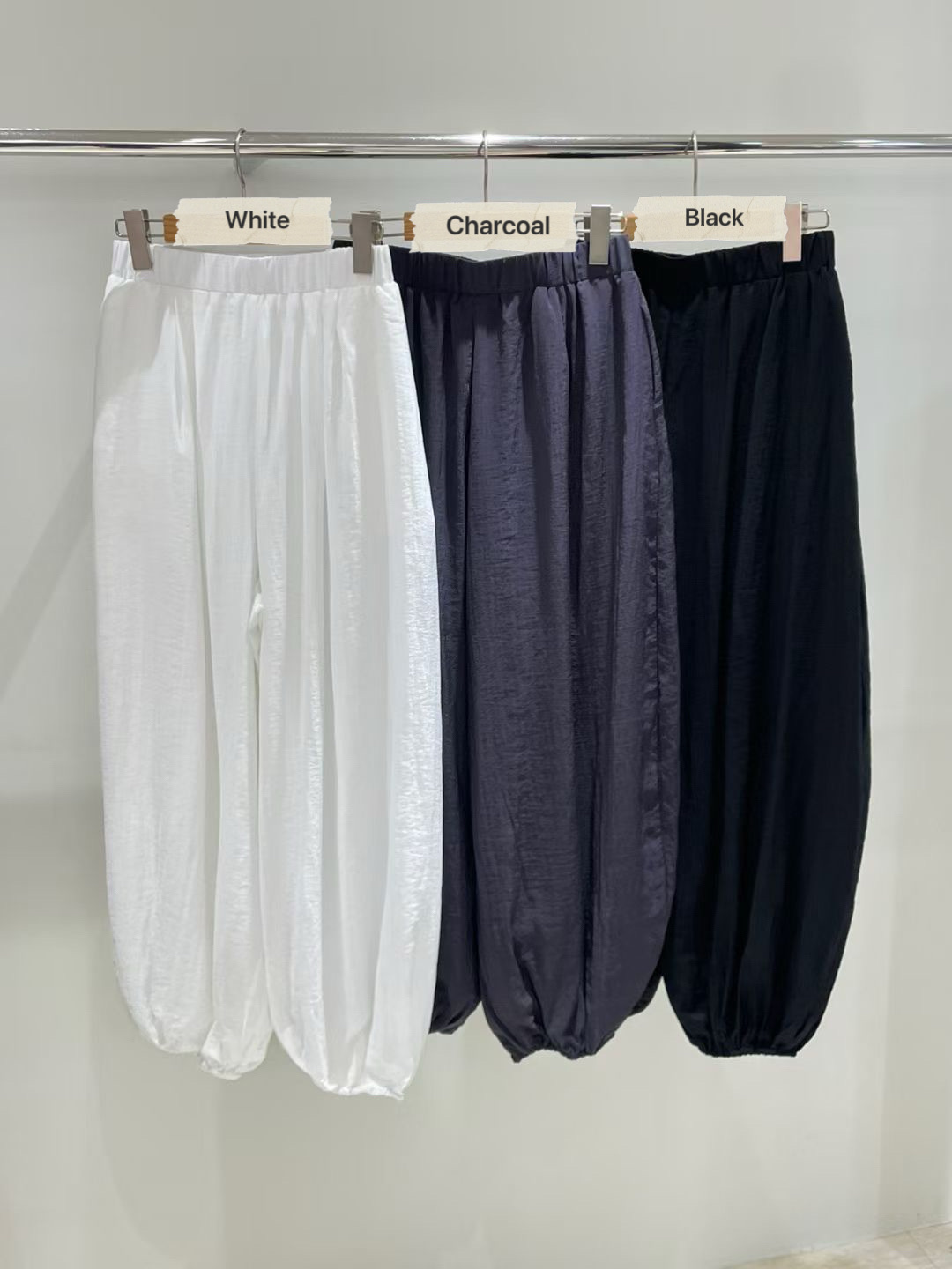 PG23 / BANDED WAIST POCKET BALLOON TROUSERS