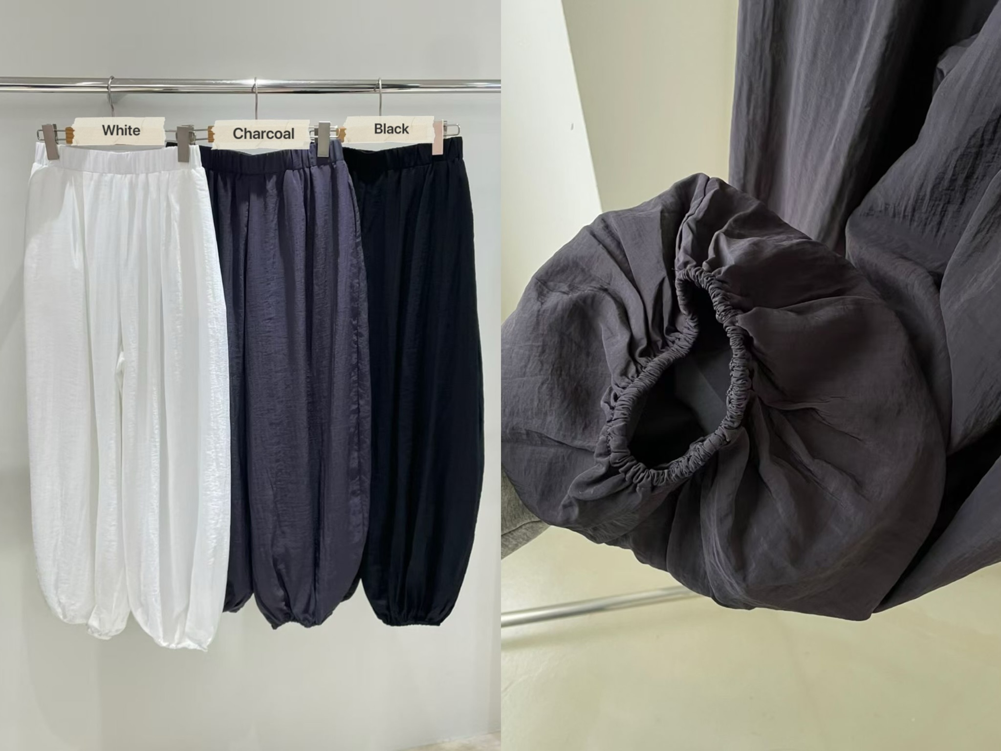 PG23 / BANDED WAIST POCKET BALLOON TROUSERS