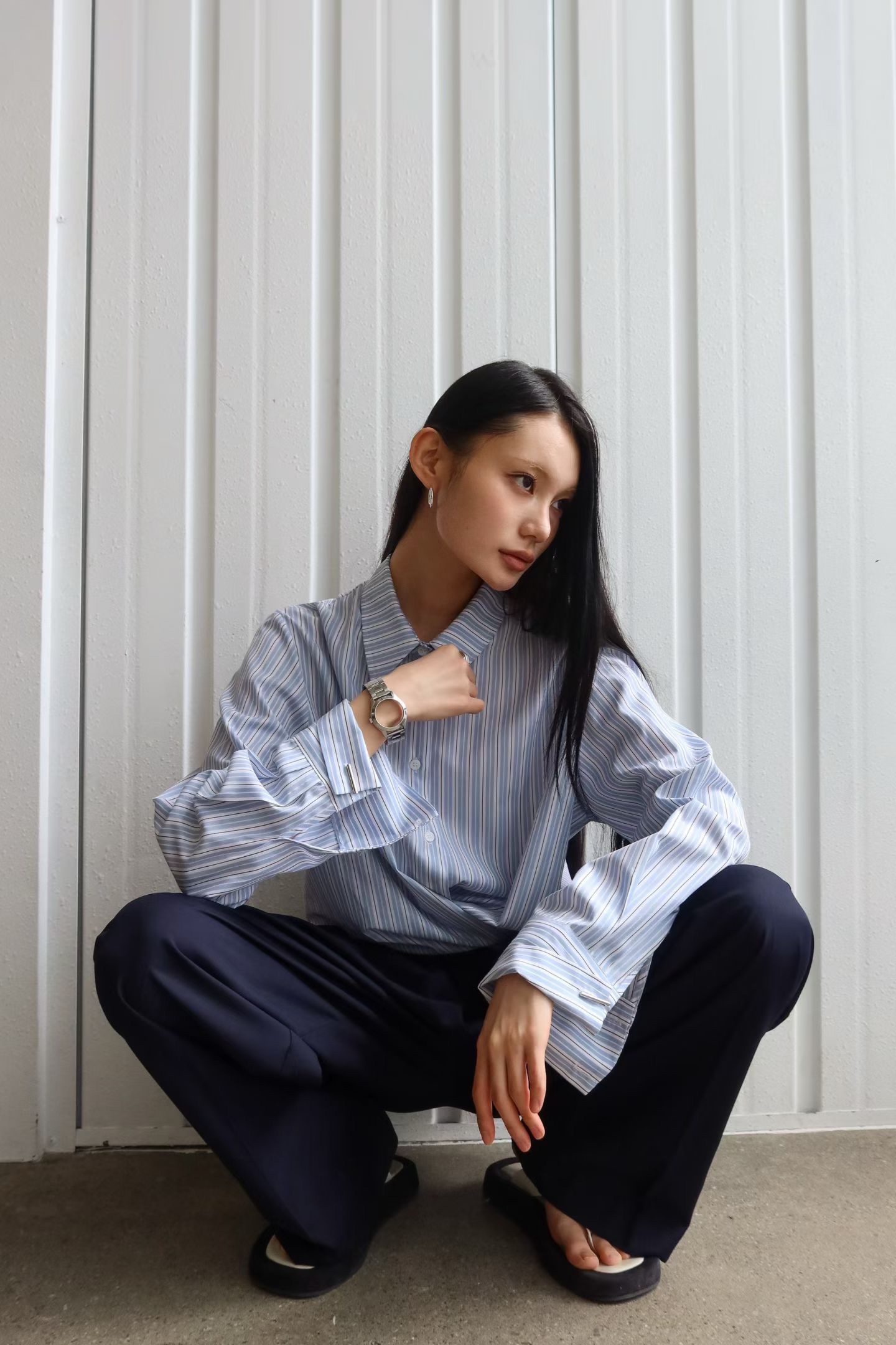 BY19 / STRIPE TWO WAYS SHIRT