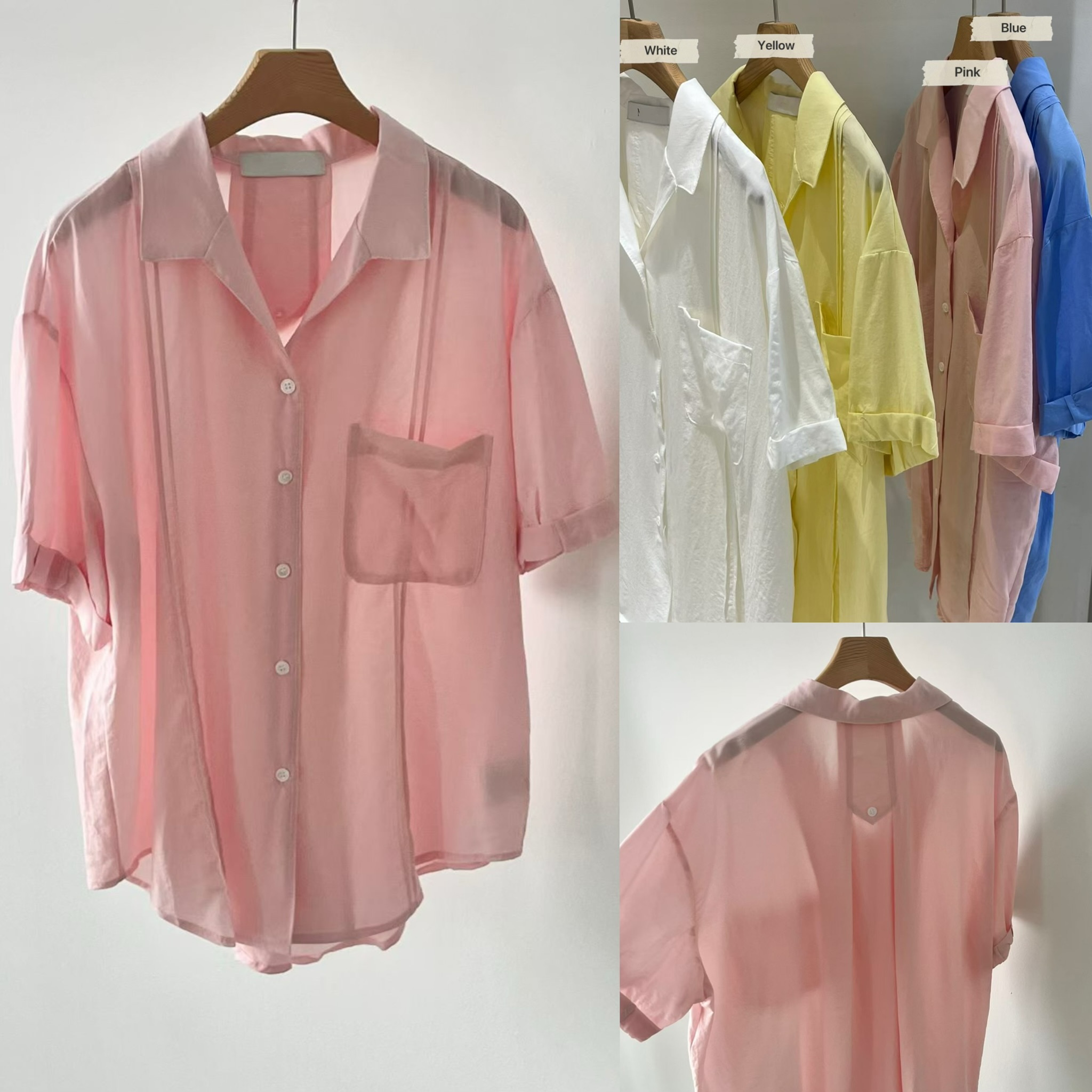 PG25 / BUTTON DOWN SHORT SLEEVES POCKET SHIRT