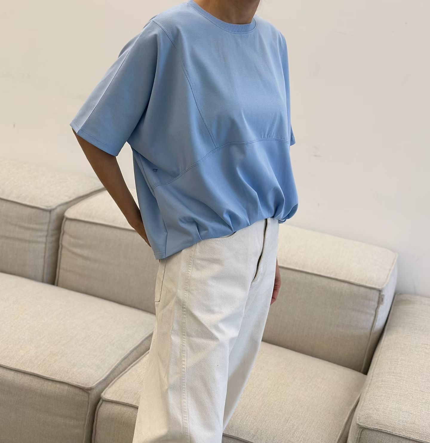 DM07 / UNEVEN HEM LOOSE FIT TOP