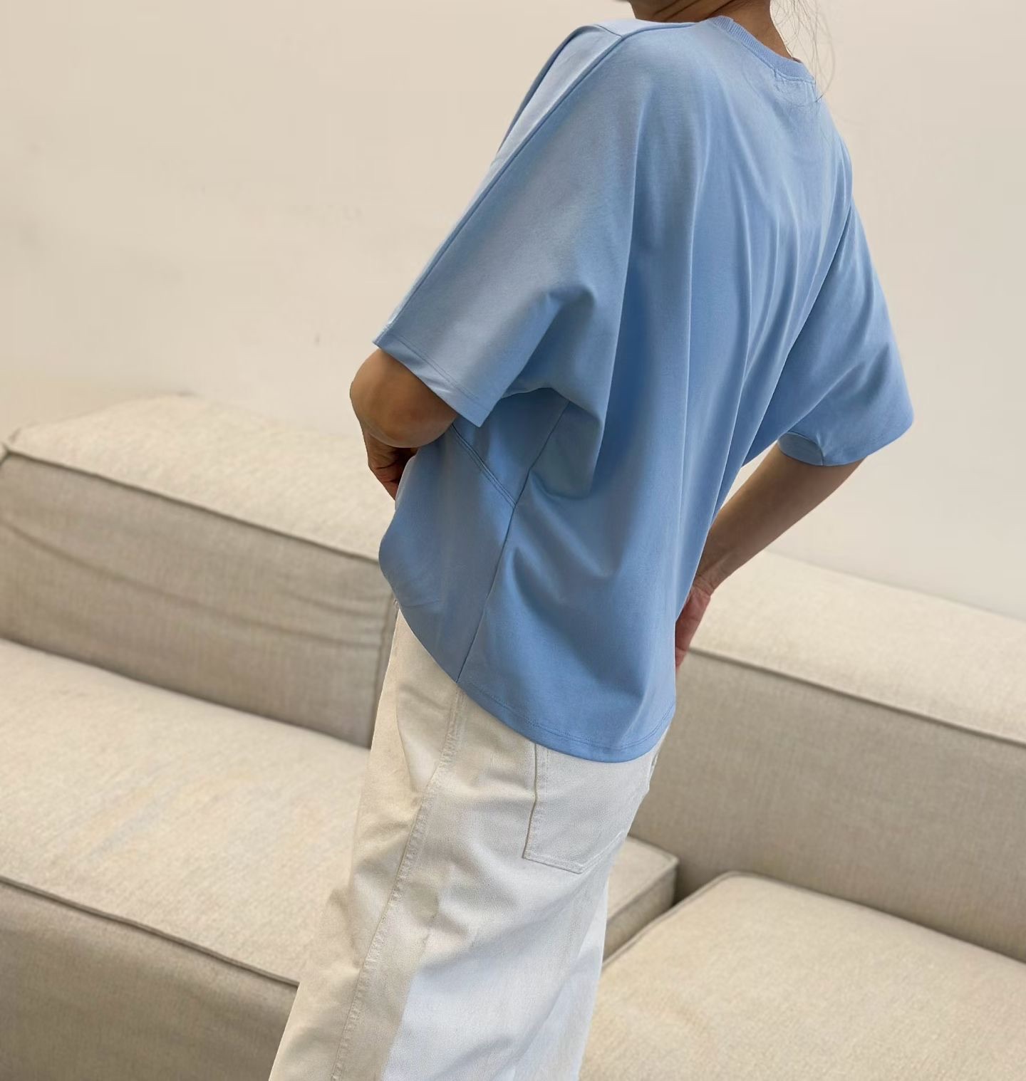 DM07 / UNEVEN HEM LOOSE FIT TOP