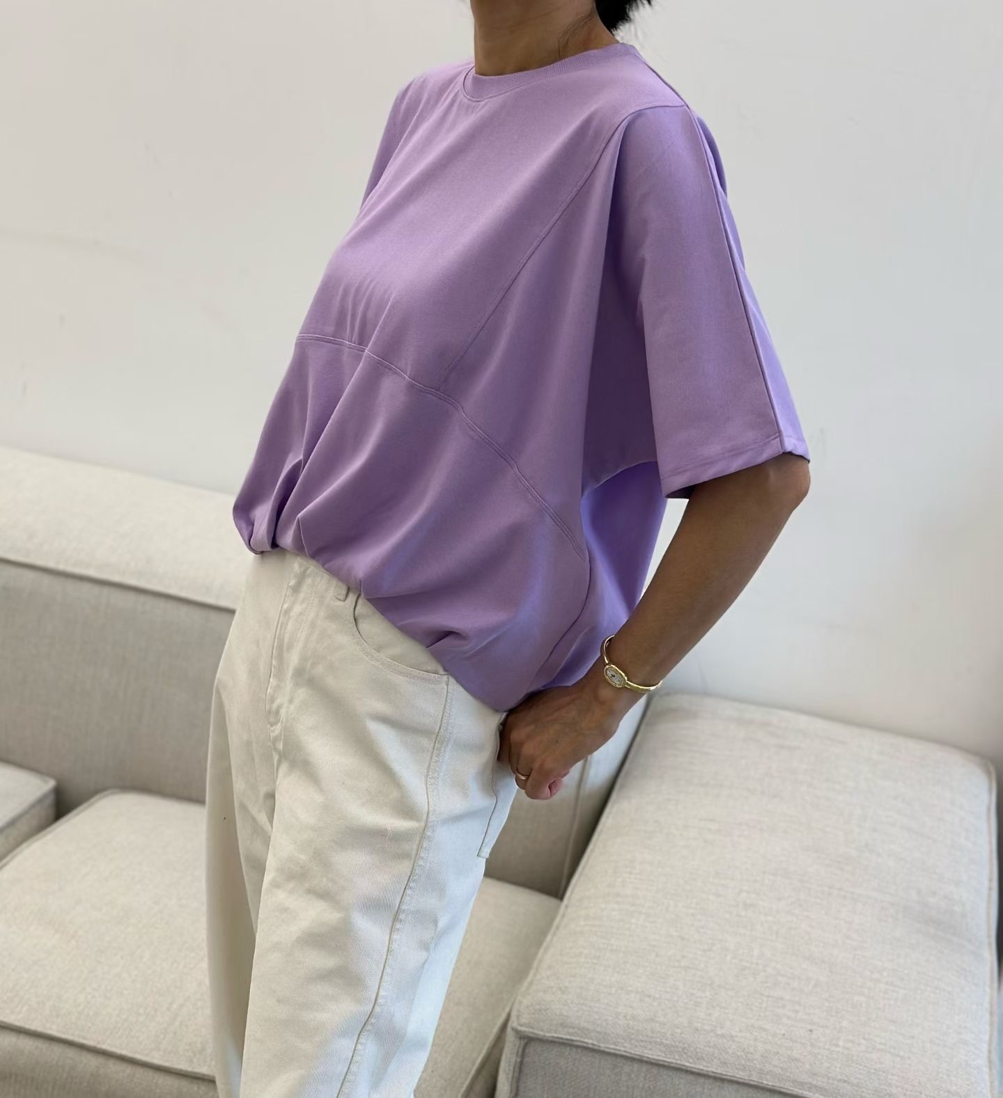 DM07 / UNEVEN HEM LOOSE FIT TOP