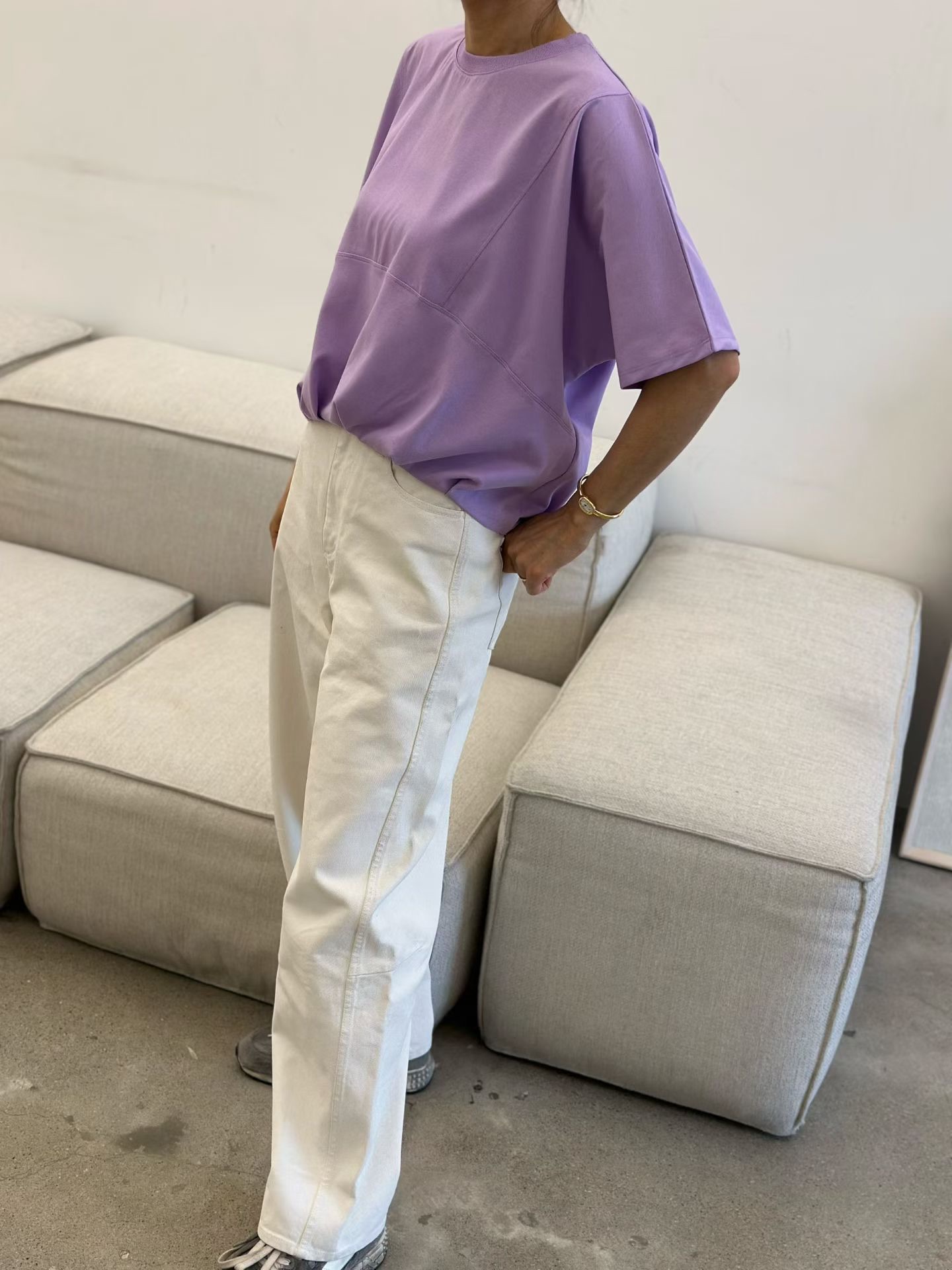 DM07 / UNEVEN HEM LOOSE FIT TOP