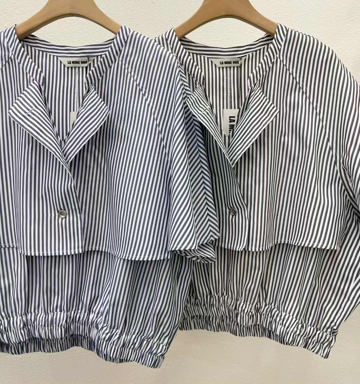 DM09 / STRIPE HEM SHIRT