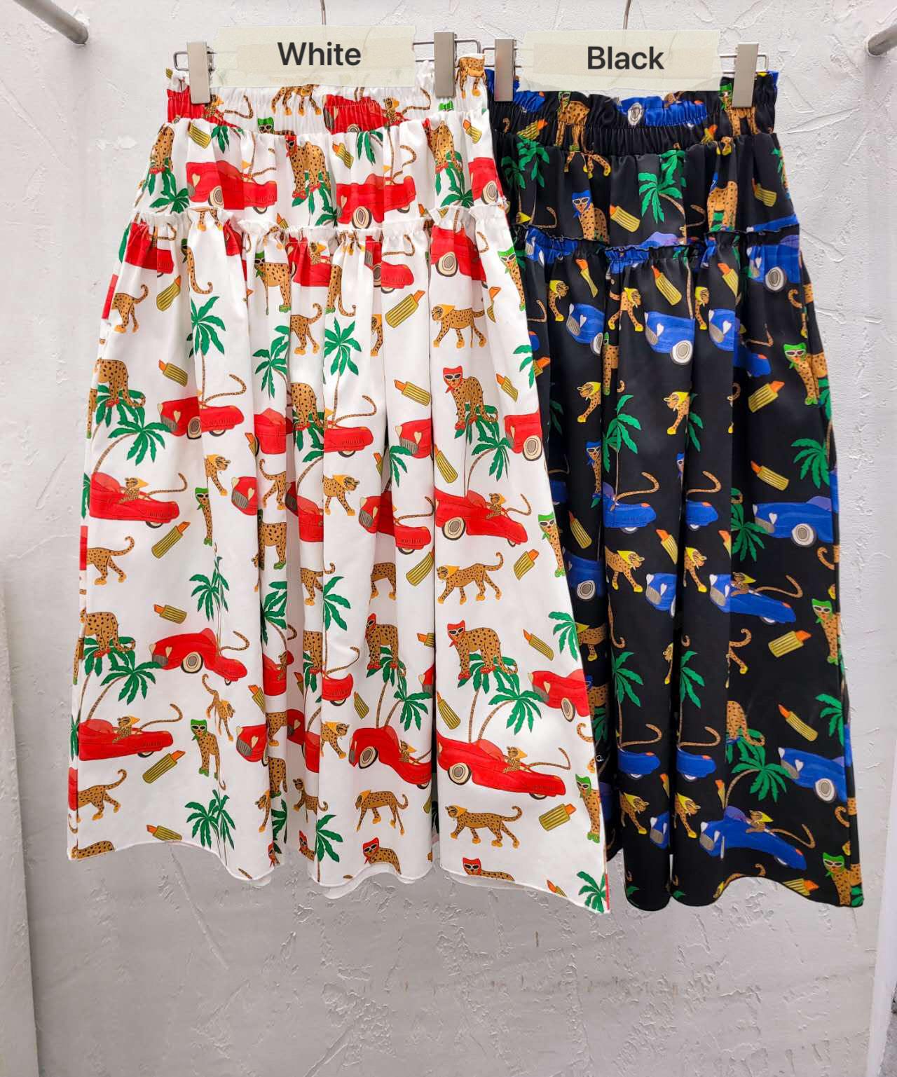 LC19 / LEOPARD IN HEADSCARF POCKET SKIRT