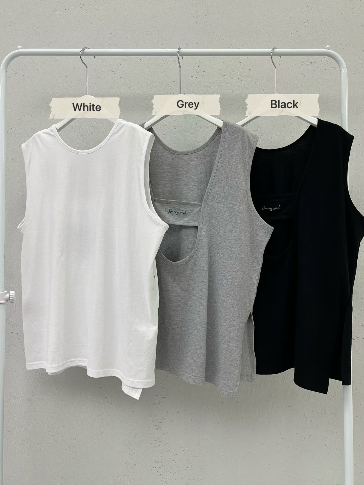 PG19 / OPEN LOW BACK TANK TOP