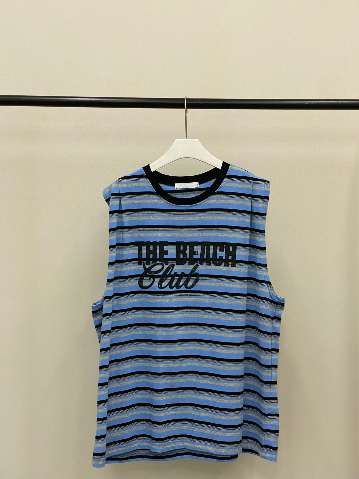 PG21 / "THE BEACH CLUB" STRIPE MUSCLE TANK TOP