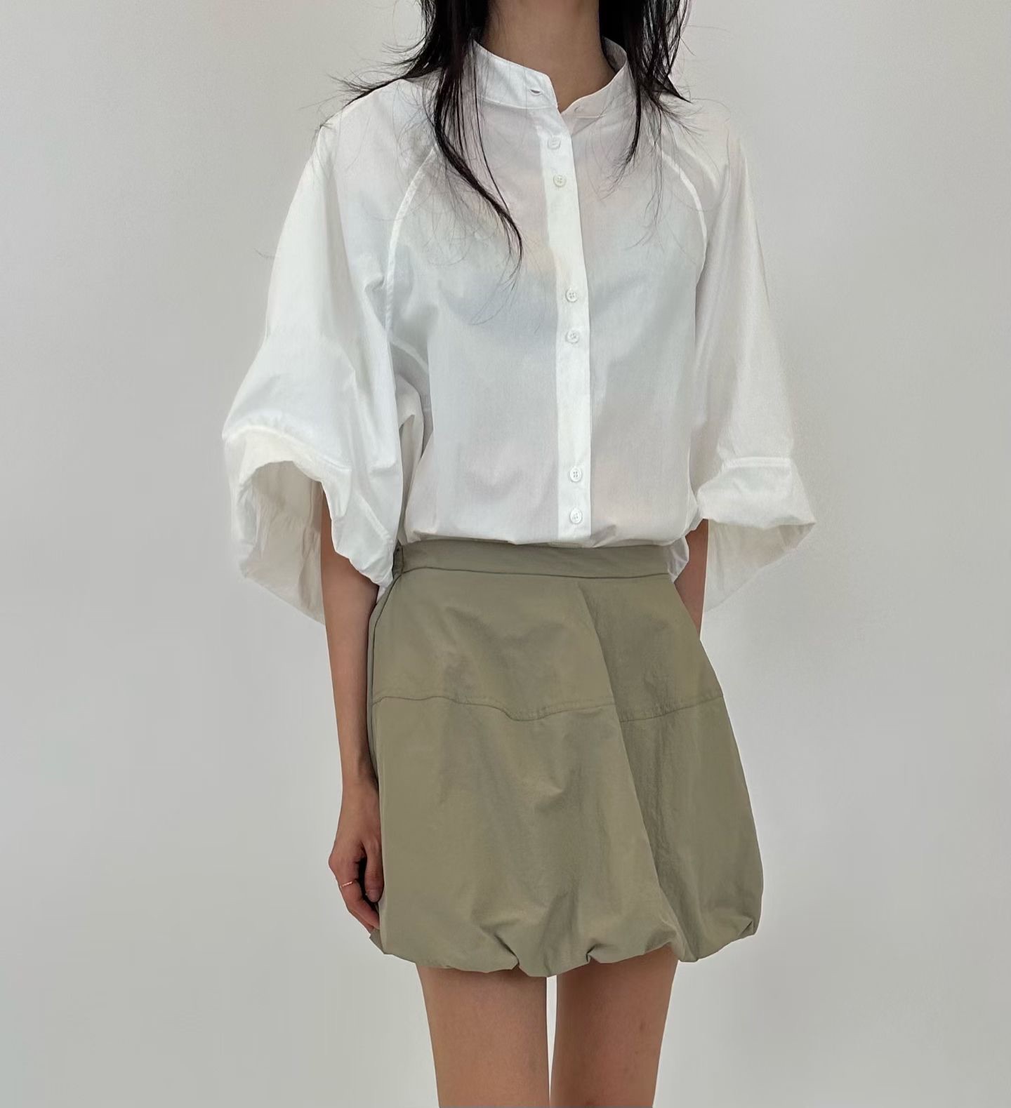 EY20 / ELASTIC WAISTBAND BUBBLE SKIRT