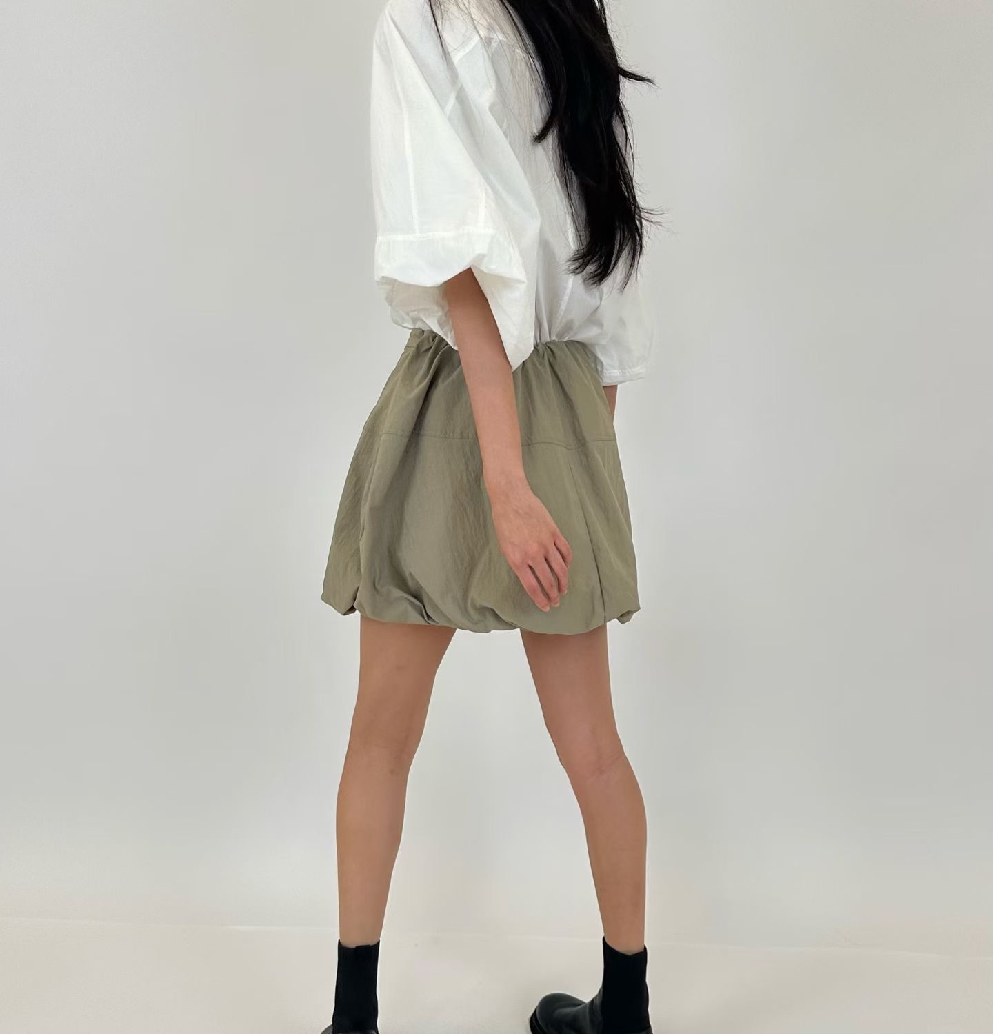 EY20 / ELASTIC WAISTBAND BUBBLE SKIRT