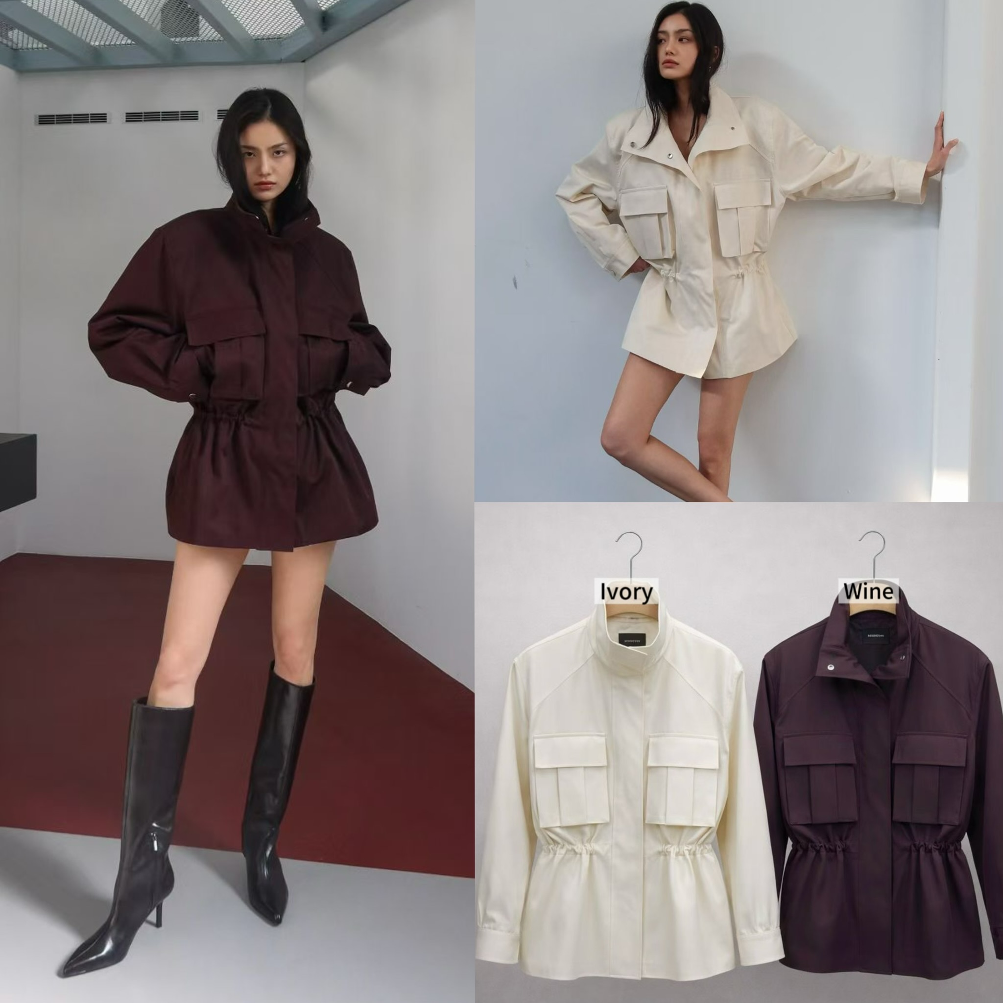 B03 / FRONT OVERSIZED POCKETS JACKET