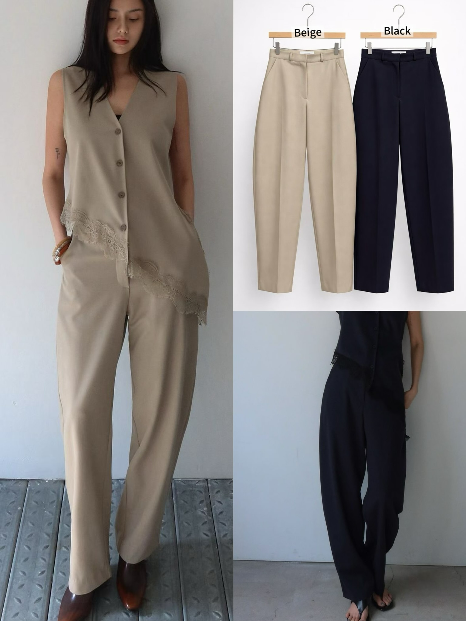 BY02 / POCKET TAPERED DOWN TROUSERS