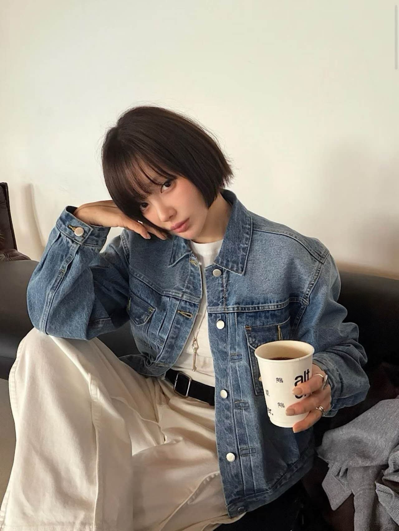 FG25 / SUEDE BUCKLE CALF LEATHER BELT