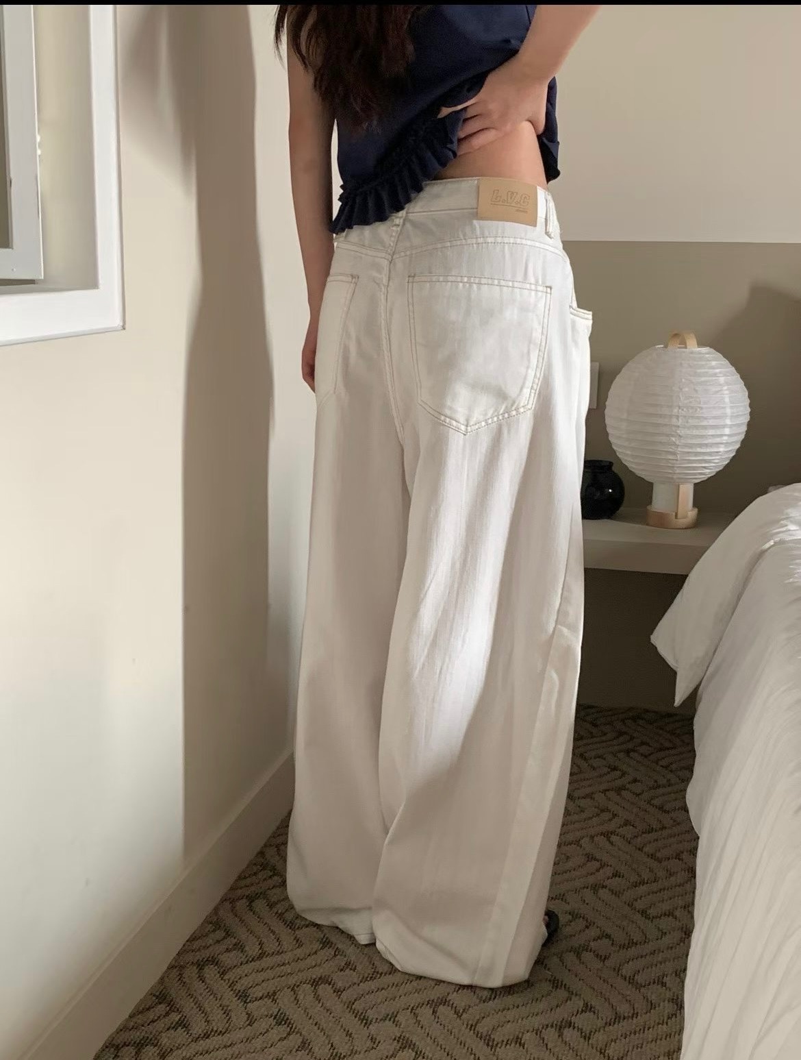 FG16 / ADJUSTABLE BUTTONS BAGGY JEANS