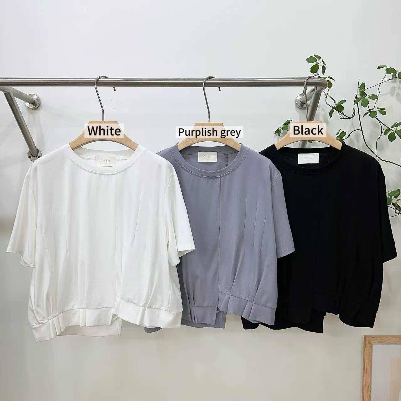 CS23 / UNEVEN HEM BOXY TOP