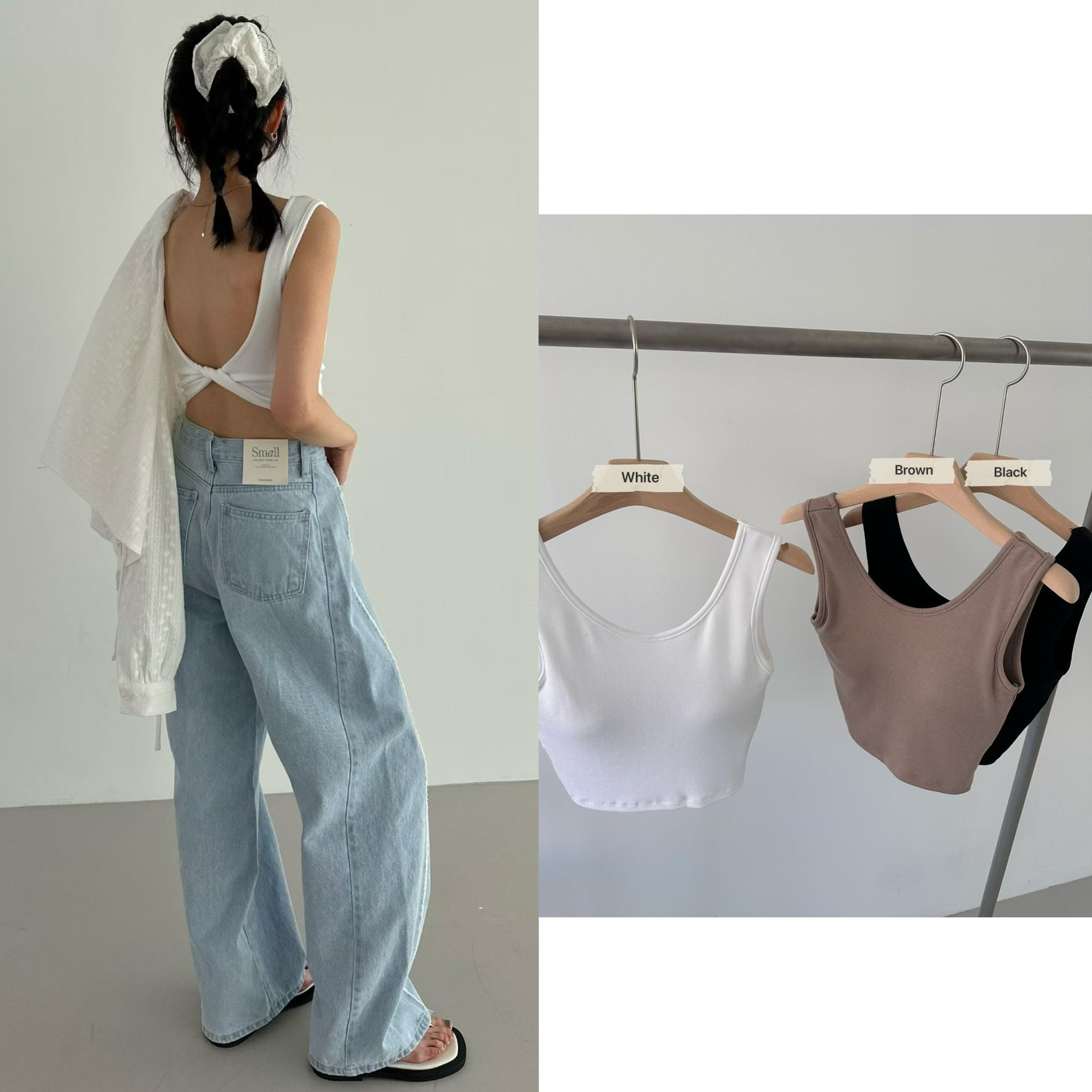 PG29 / TWISTED BACK BRA TOP