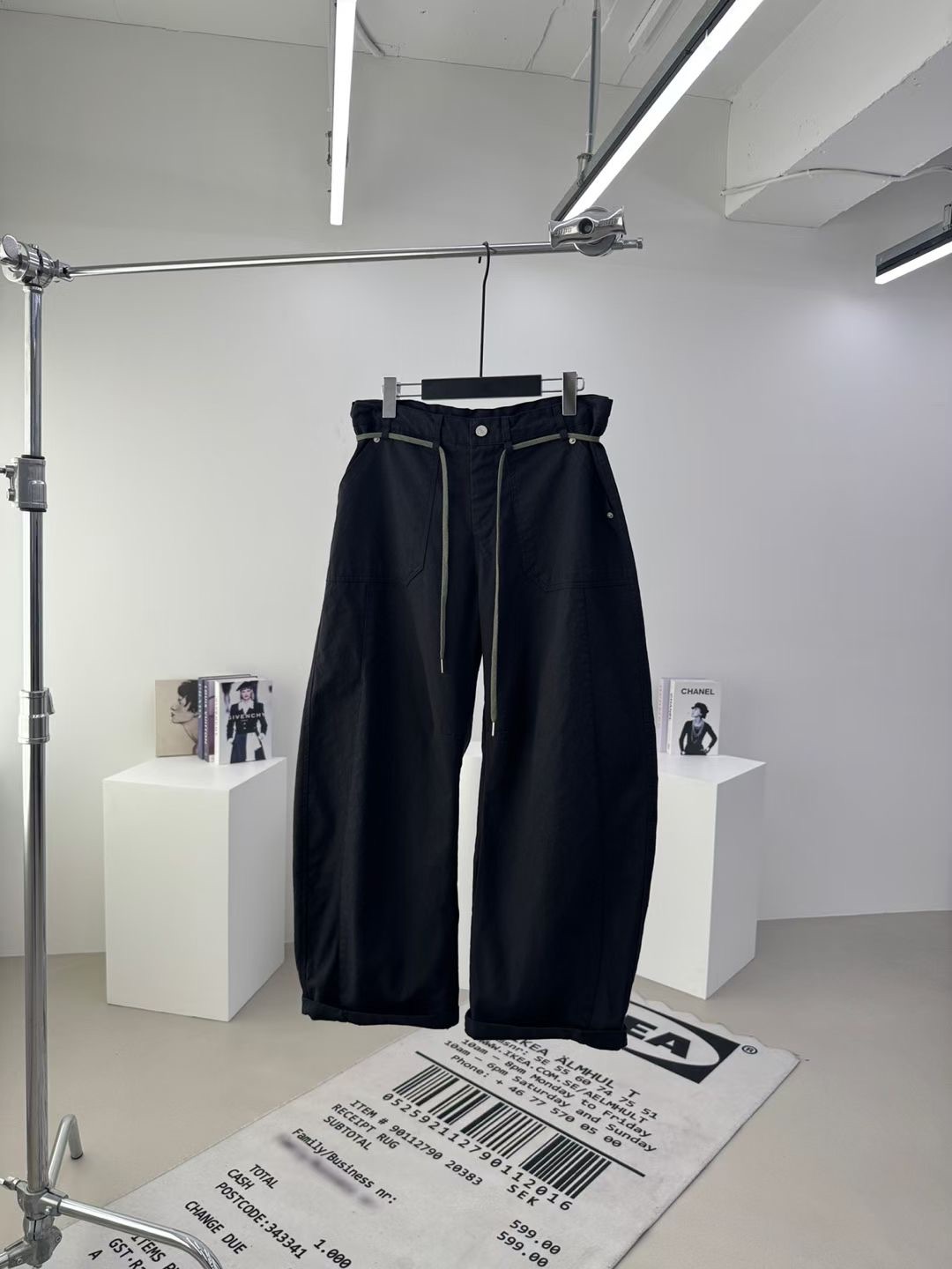 FG22 / CONTRAST STRING POCKET PANTS